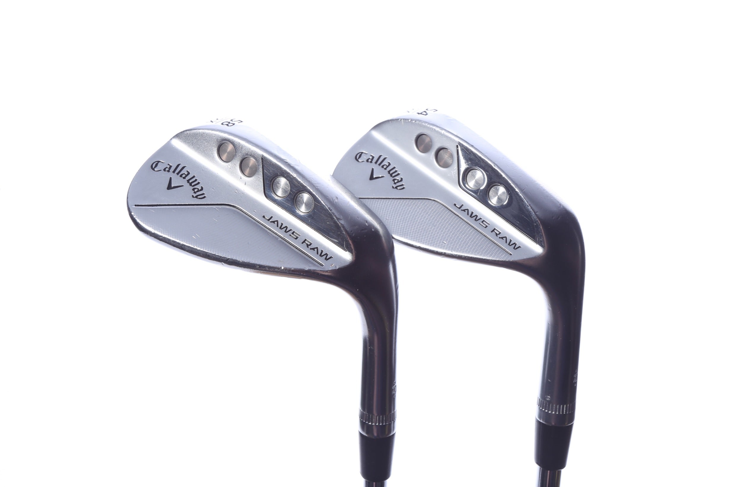 Used Callaway JAWS Forged Raw Wedge Set - Right-Handed - 54*, 58* - Wedge Flex