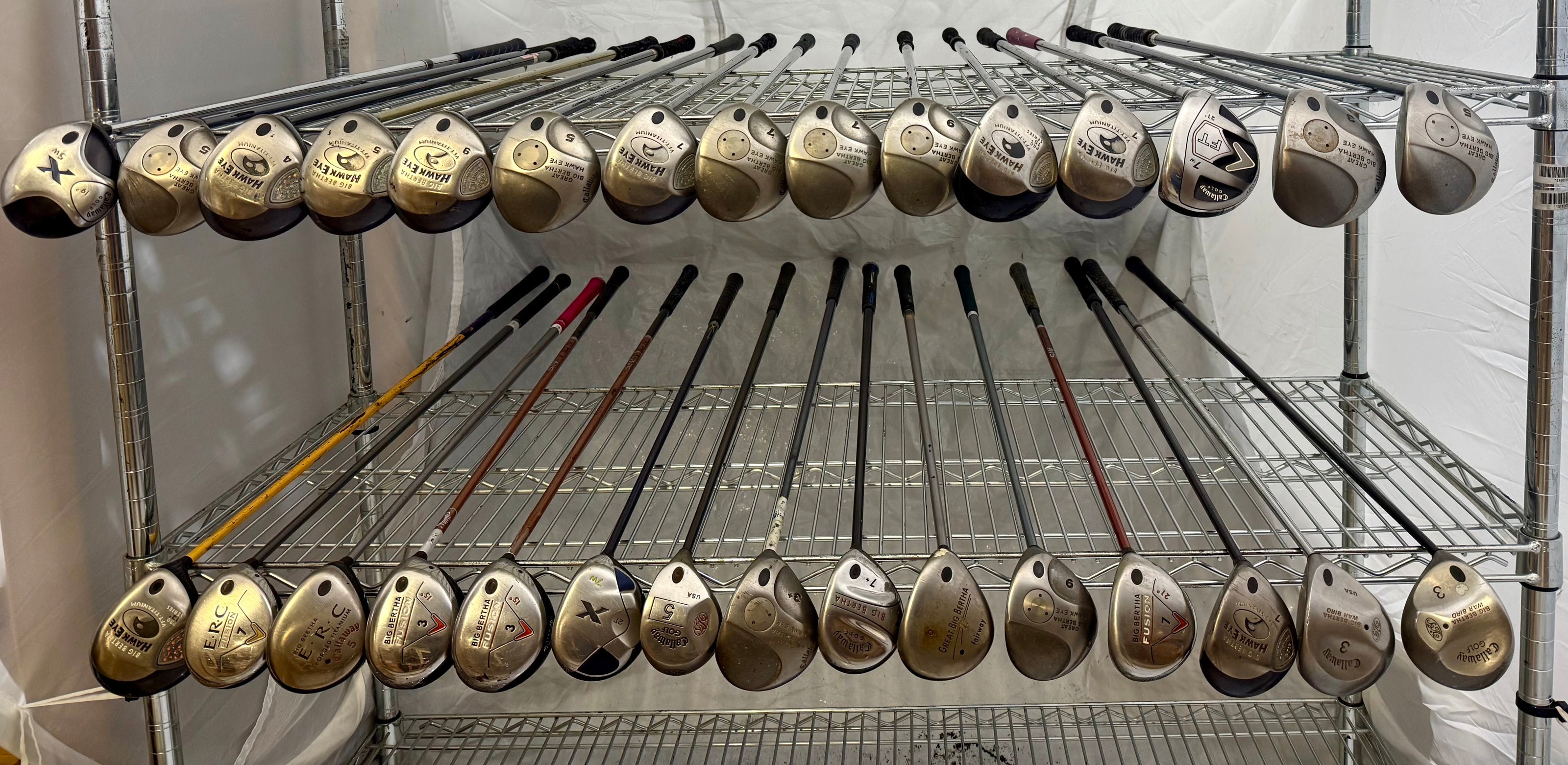 Wholesale Lot of 30 Golf Clubs - Callaway Fairway Woods-Next Round