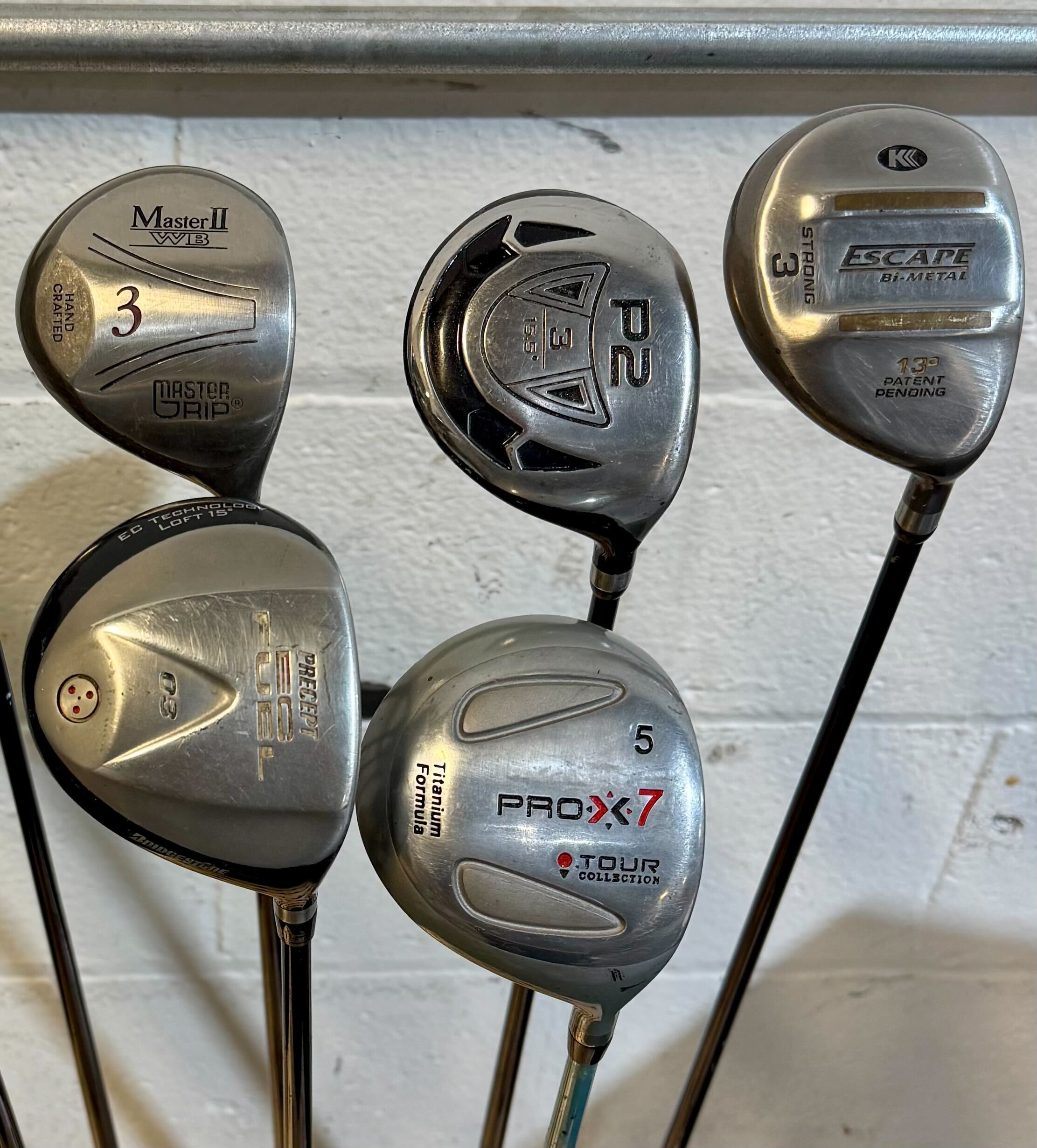 Wholesale Lot of 35 Golf Clubs - Assorted Fairway Woods - RH/LH - Mixed Flexes
