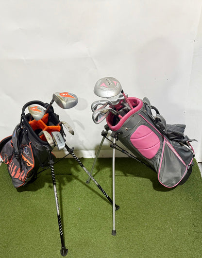 Wholesale Lot of Kids Sets - Right-Handed U.S. Kids Golf and Power Bilt Clubs-Next Round