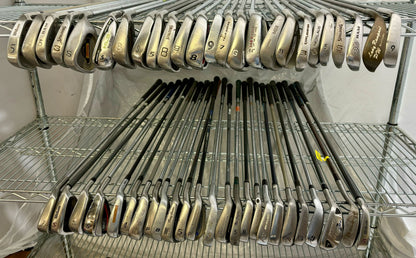 Wholesale Lot of 50 Golf Clubs - Assorted Irons and Wedges-Next Round