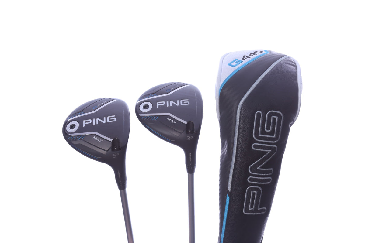 Used Ping G440 MAX Wood Set - Right-Handed - 3W, 5W - Variable Flex