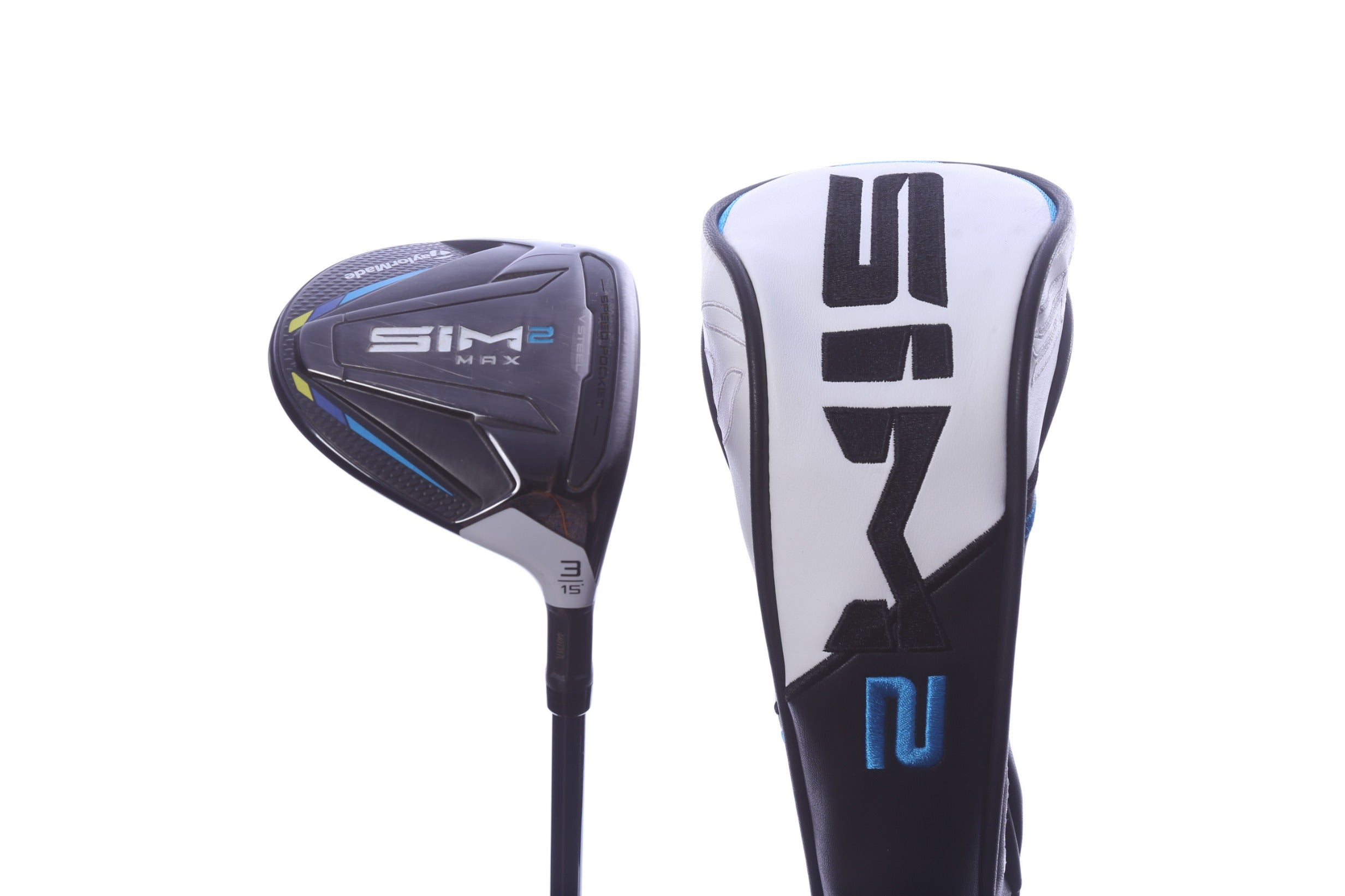 Used TaylorMade SIM2 MAX 3-Wood - Right-Handed - 15 Degrees - Stiff Flex