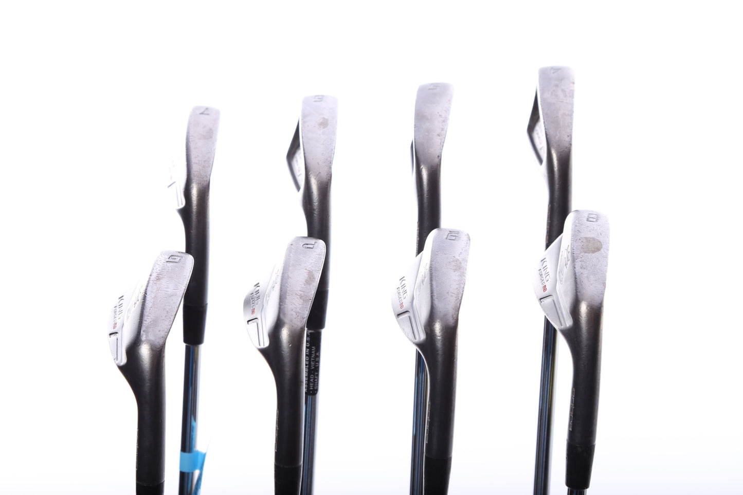 Used Cobra King Forged CB/MB Combo DMB Black Iron Set - Right-Handed - 4-PW, GW - Regular Flex-Next Round