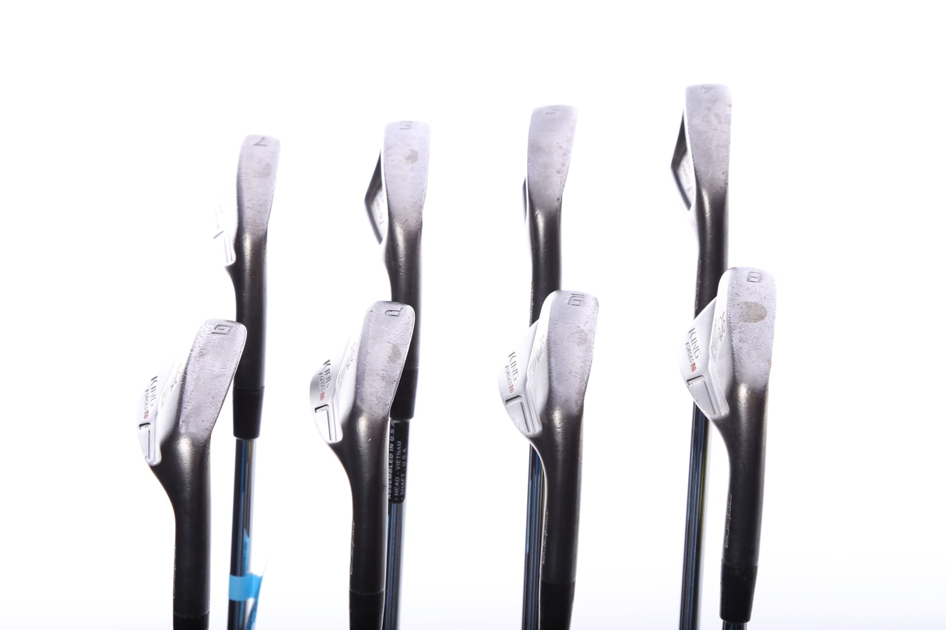 Used Cobra King Forged CB/MB Combo DMB Black Iron Set - Right-Handed - 4-PW, GW - Regular Flex-Next Round