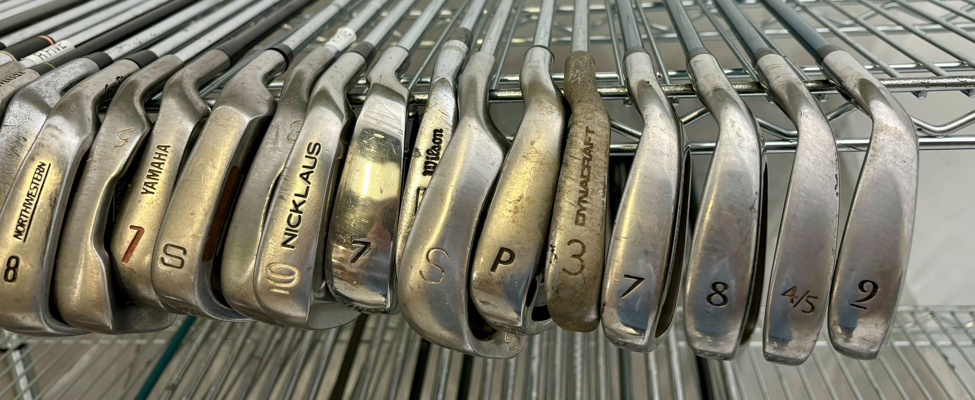 Wholesale Lot of 50 Golf Clubs - Assorted Irons and Wedges-Next Round
