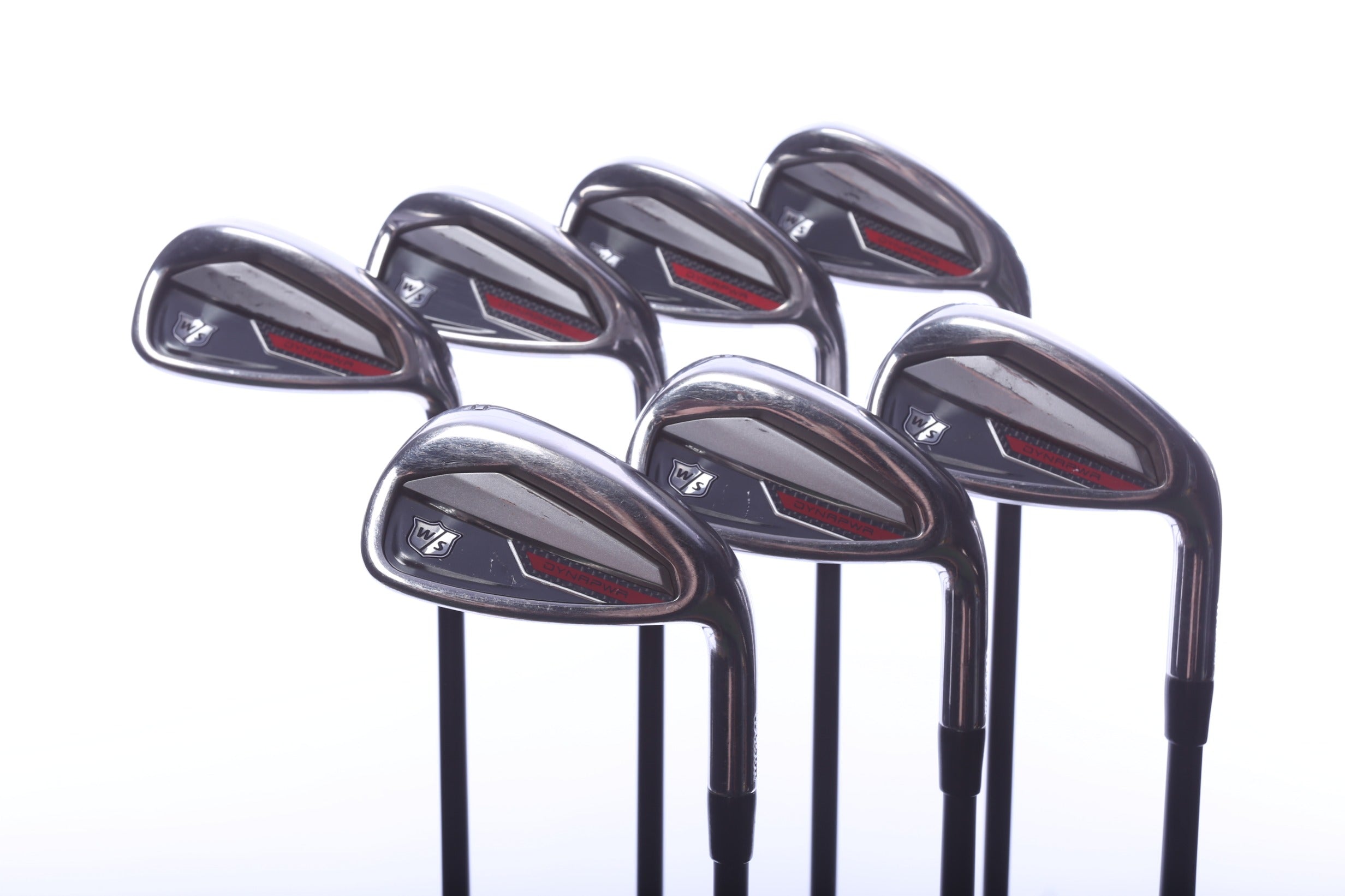 Used Wilson Dynapwr Iron Set - Right-Handed - 4-PW - Stiff Plus Flex