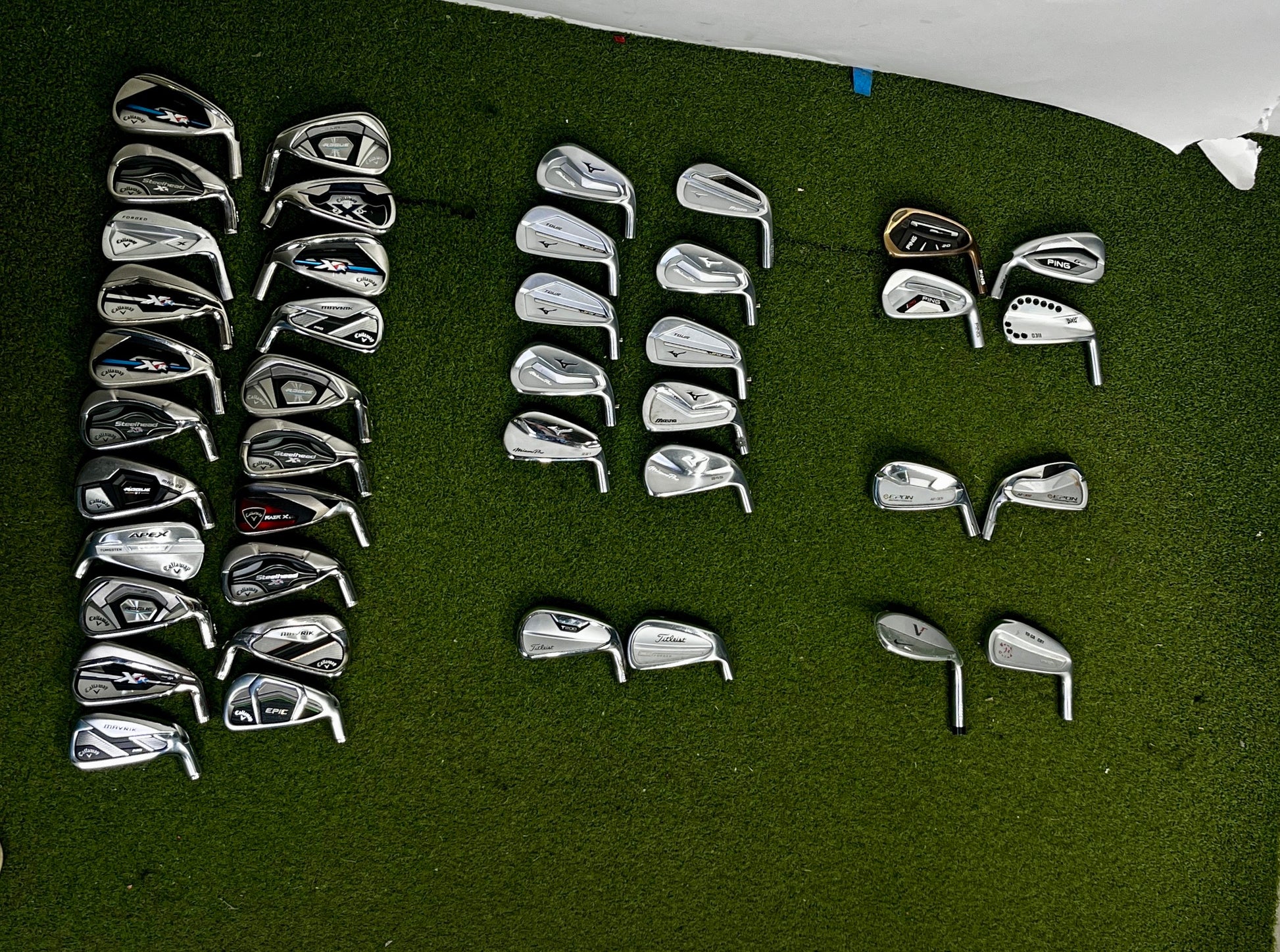 Wholesale Lot of 40 Assorted Fitting irons - Assorted Brands Including Callaway-Next Round