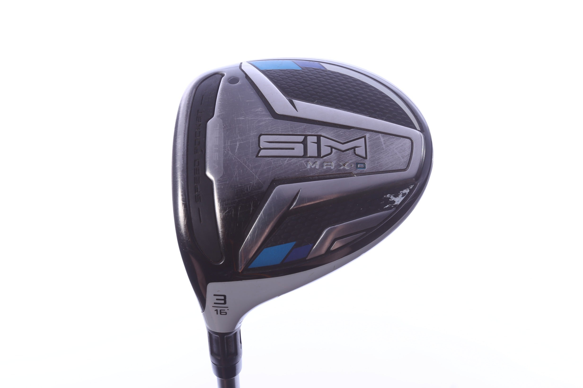 Used TaylorMade SIM MAX-D 3-Wood - Left-Handed - 15 Degrees - Stiff Flex