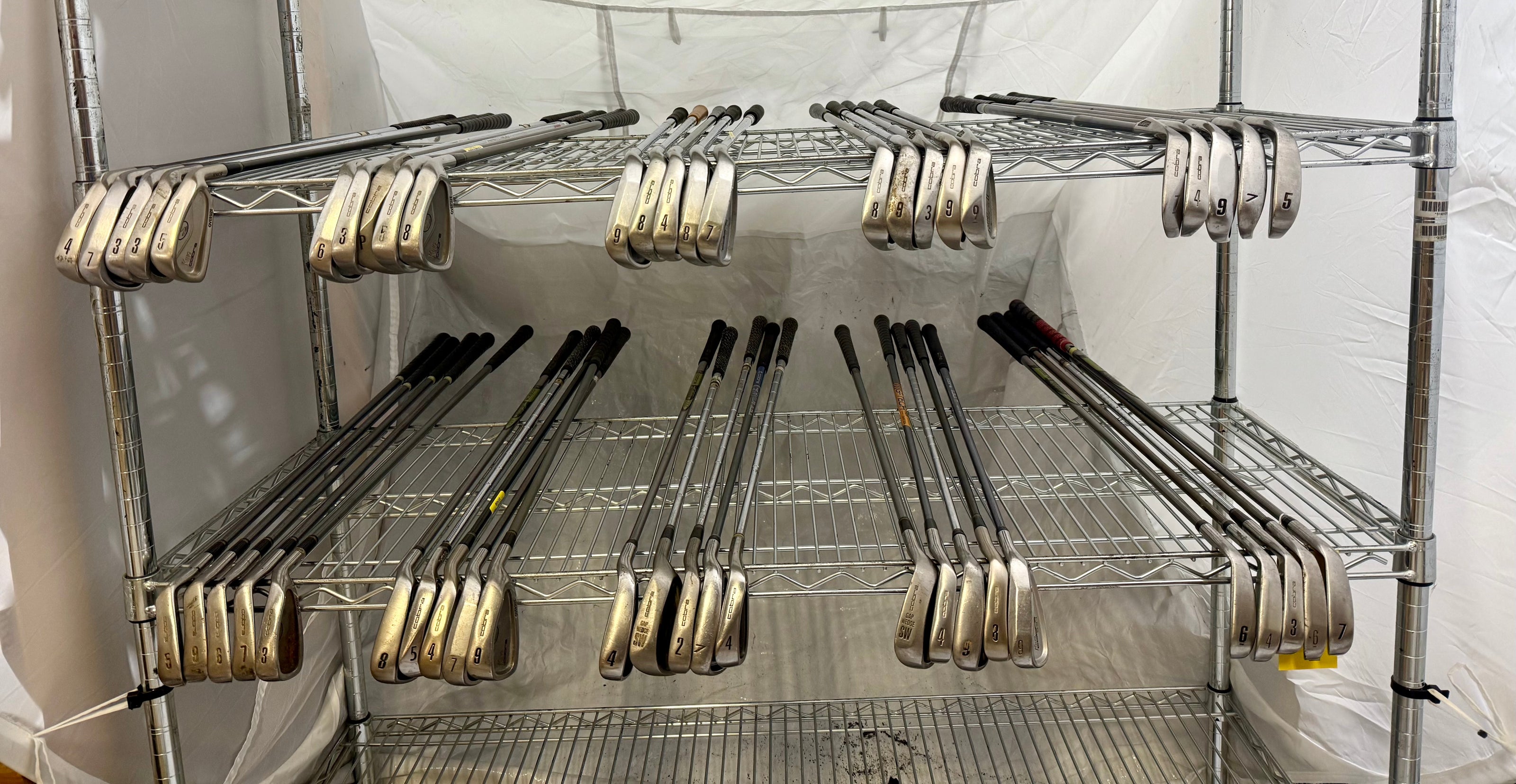 Wholesale Lot of 50 Golf Clubs - Cobra Single Irons-Next Round