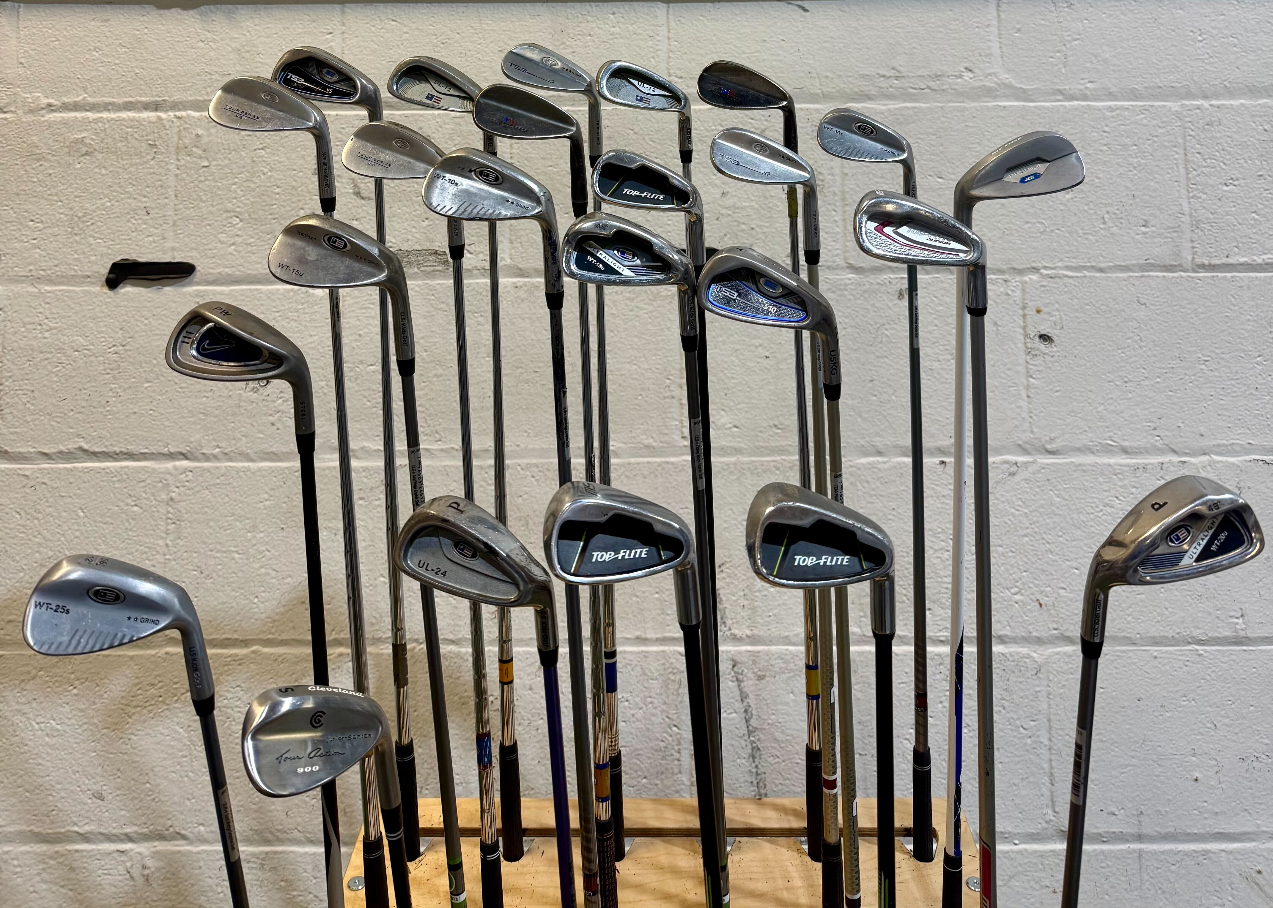 Wholesale Lot of 35 Golf Clubs - Assorted Wedges - Youth Flexes