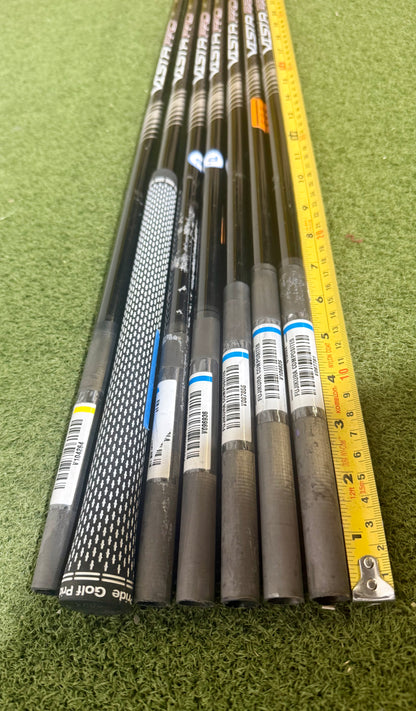 Wholesale Lot of 7 Golf Shafts- Fujikura Vista Pro-Next Round