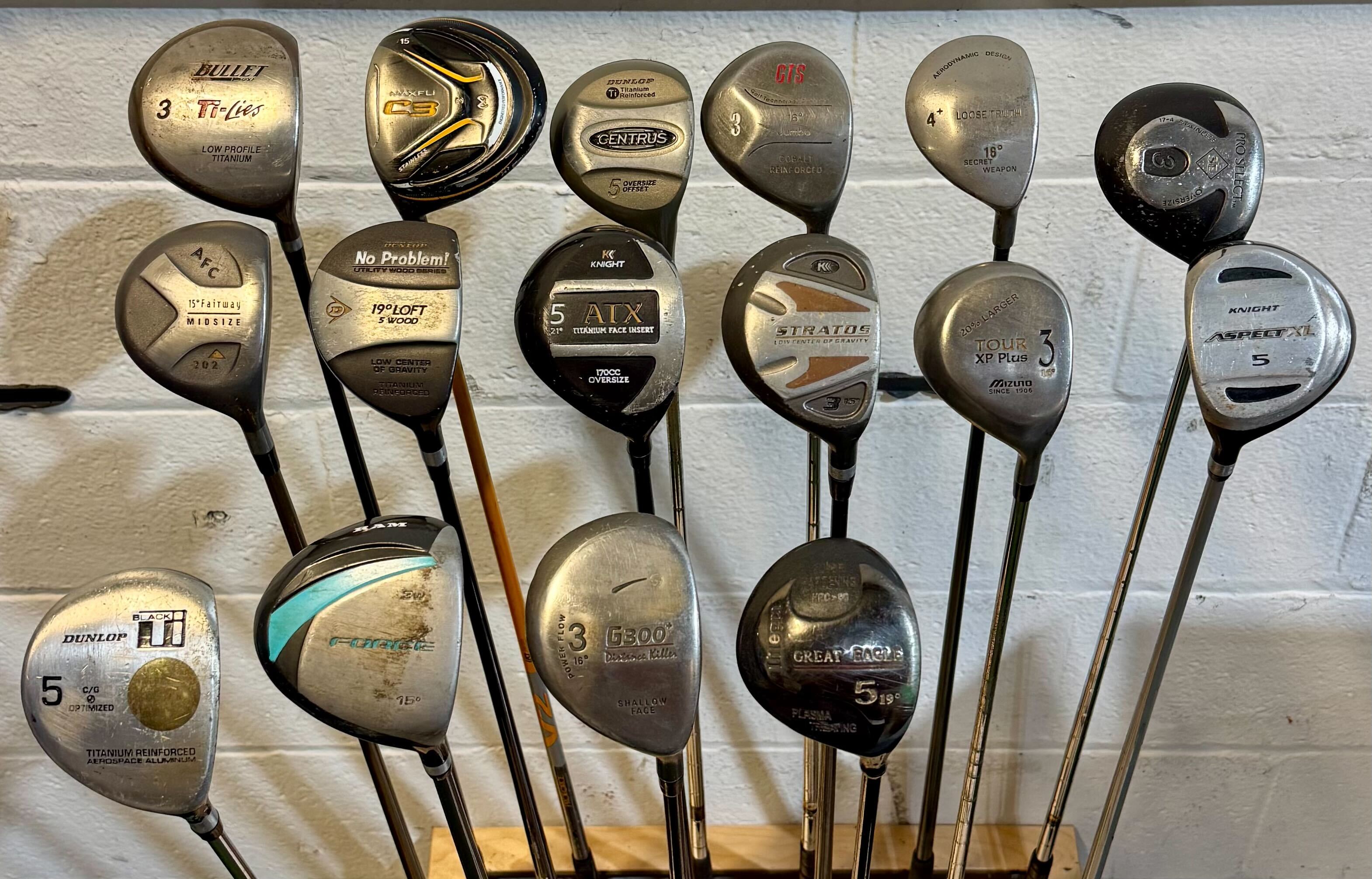 Wholesale Lot of 40 Golf Clubs - Assorted Fairway Woods-Next Round