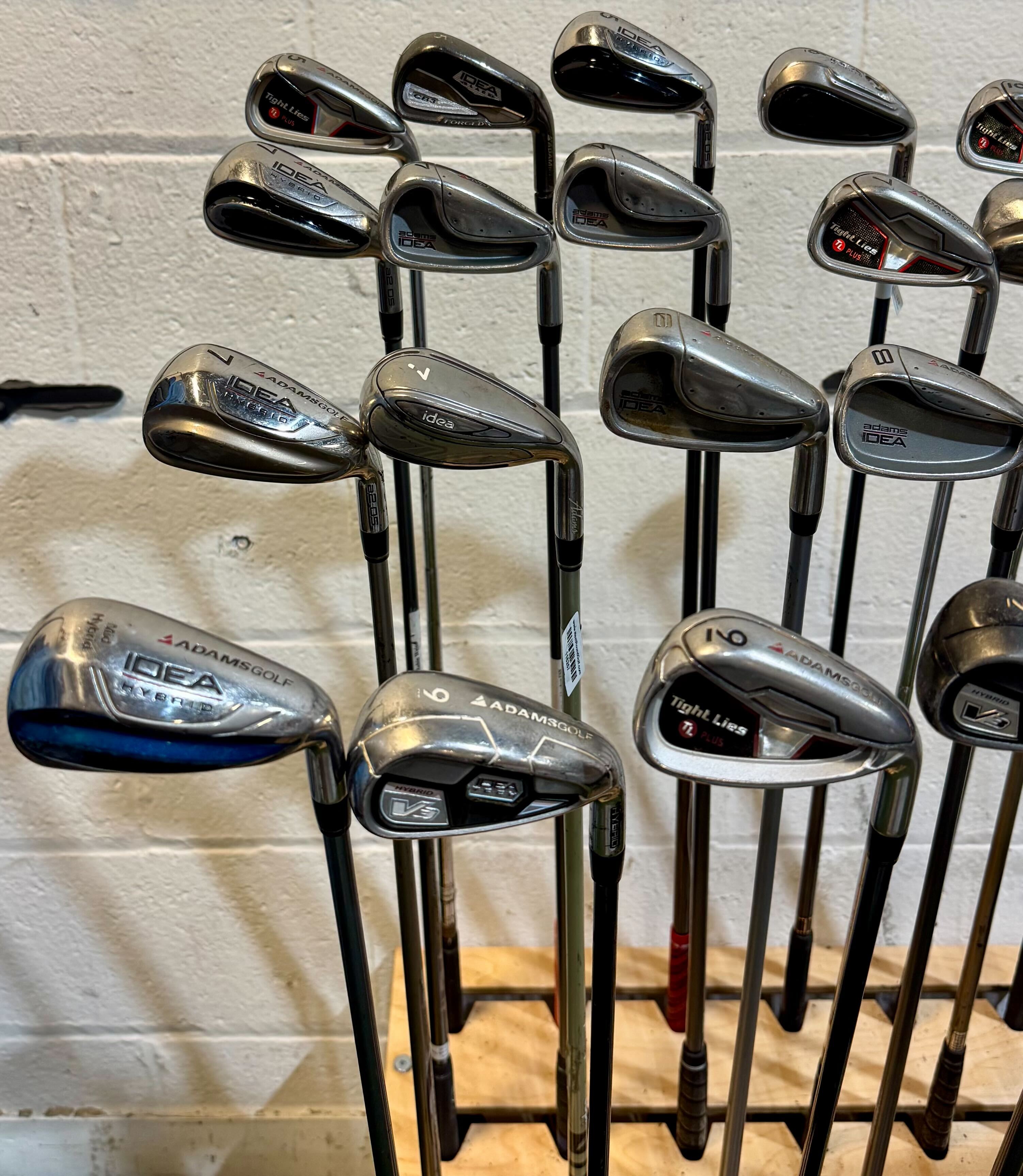 Wholesale Lot of 45 Golf Clubs - Adams Single Irons - RH/LH - Mixed Flexes-Next Round