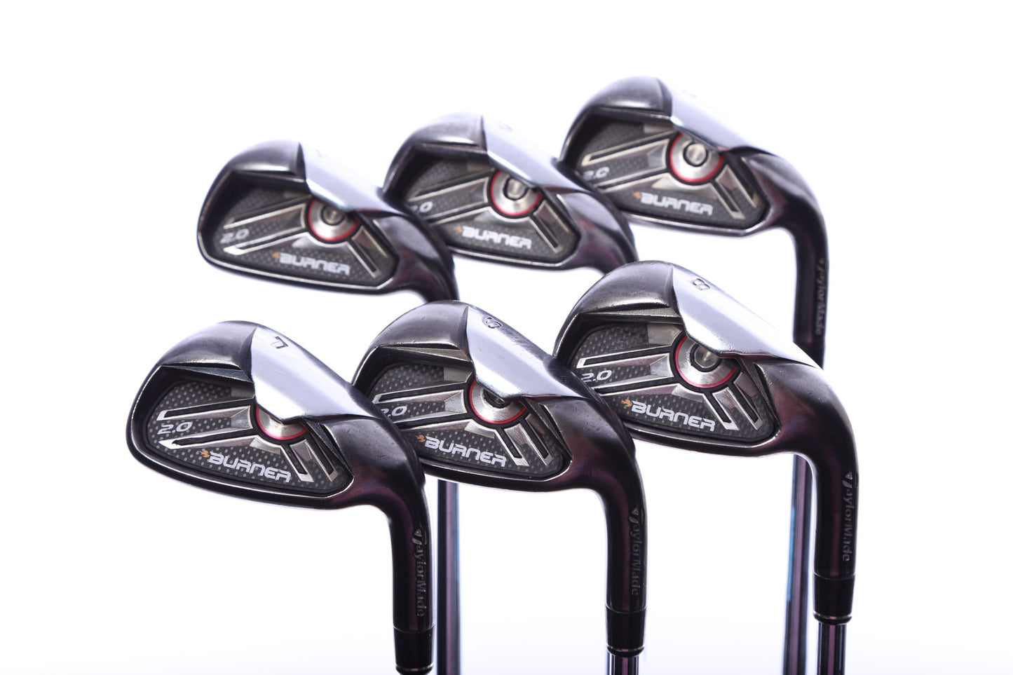 Used TaylorMade Burner 2.0 Iron Set - Right-Handed - 6-PW, SW - Stiff Flex-Next Round