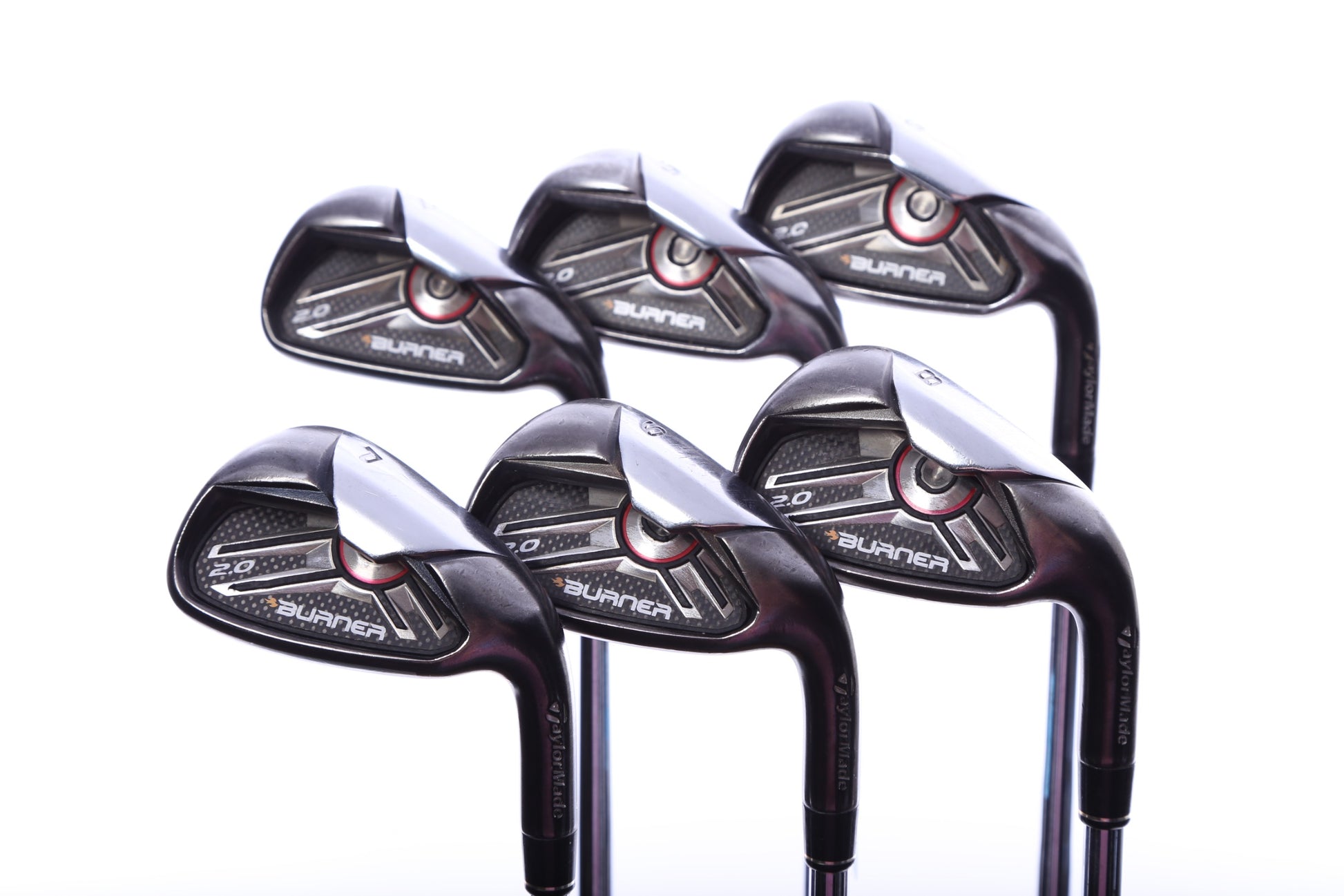 Used TaylorMade Burner 2.0 Iron Set - Right-Handed - 6-PW, SW - Stiff Flex-Next Round