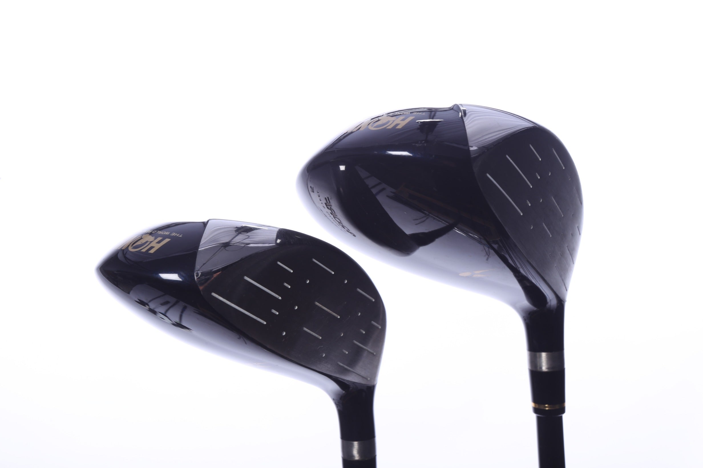 Used Honma Twin Marks 420RF Titanium Gold Crown Wood Set - Left-Handed - 3W, 5W - Regular Flex-Next Round