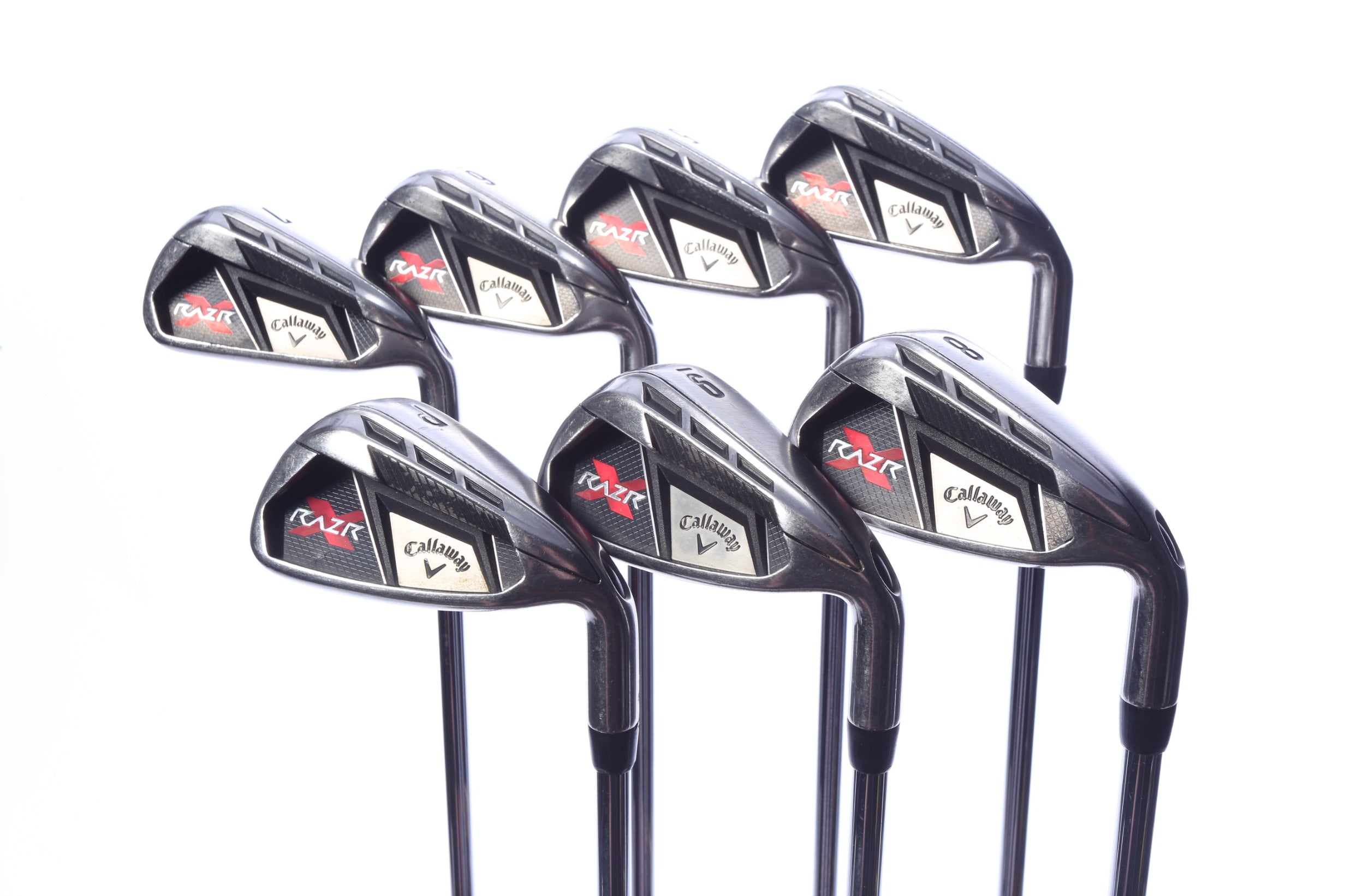Used Callaway Razr X NG Iron Set - Right-Handed - 4-PW - Uniflex Flex