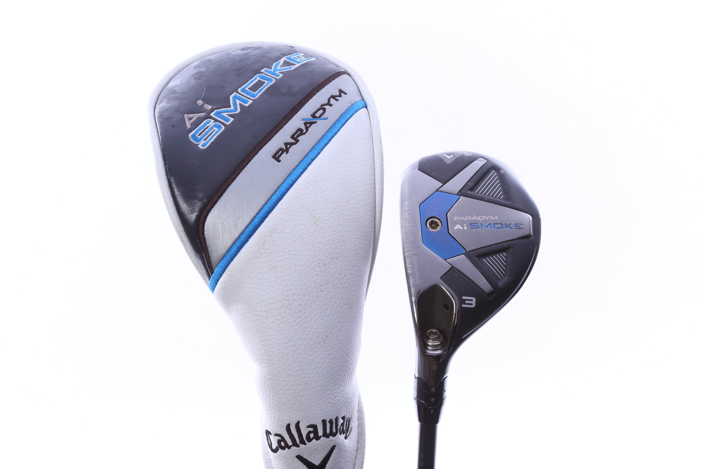 Used Callaway Paradym Ai Smoke 3H Hybrid - Left-Handed - 18 Degrees - Regular Flex-Next Round