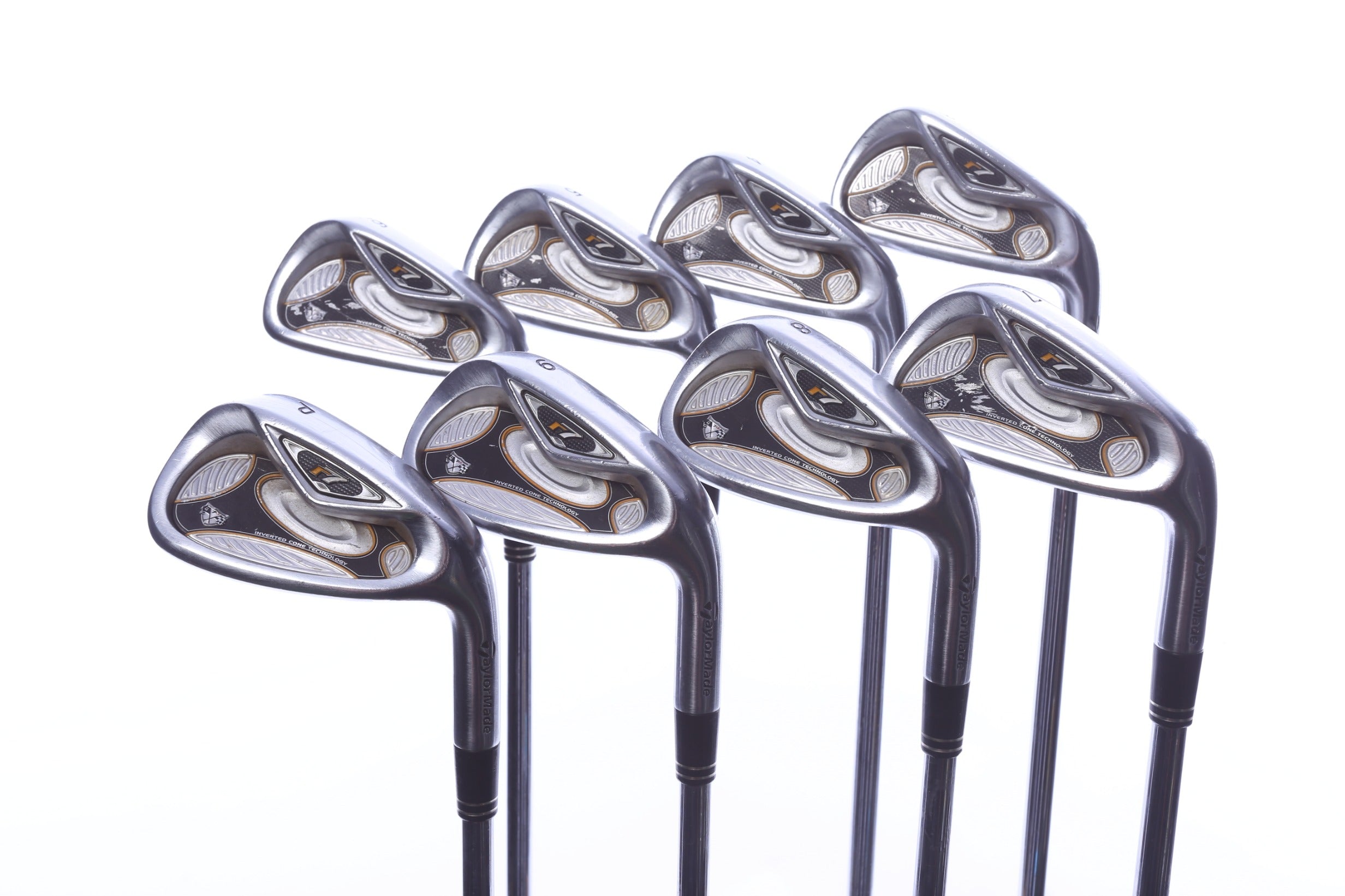 Used TaylorMade r7 TP Iron Set - Right-Handed - 3-PW - Stiff Flex