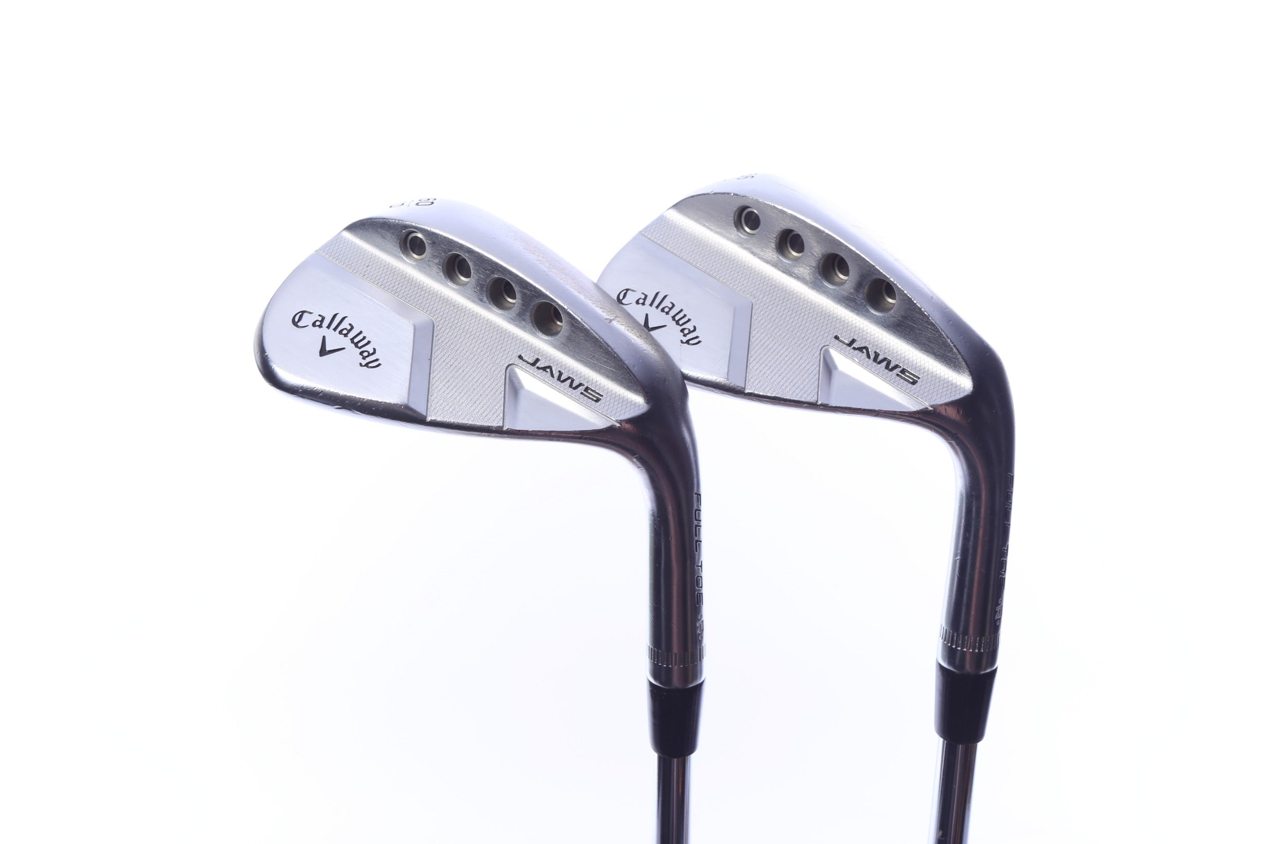 Used Callaway JAWS Full Toe Chrome Wedge Set - Right-Handed - 56*, 60* - Wedge Flex