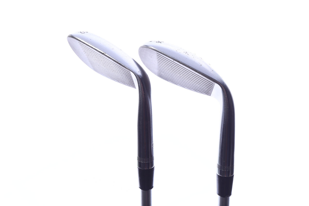 Used Callaway JAWS Raw Chrome Wedge Set - Left-Handed - 52*, 56* - Regular Flex