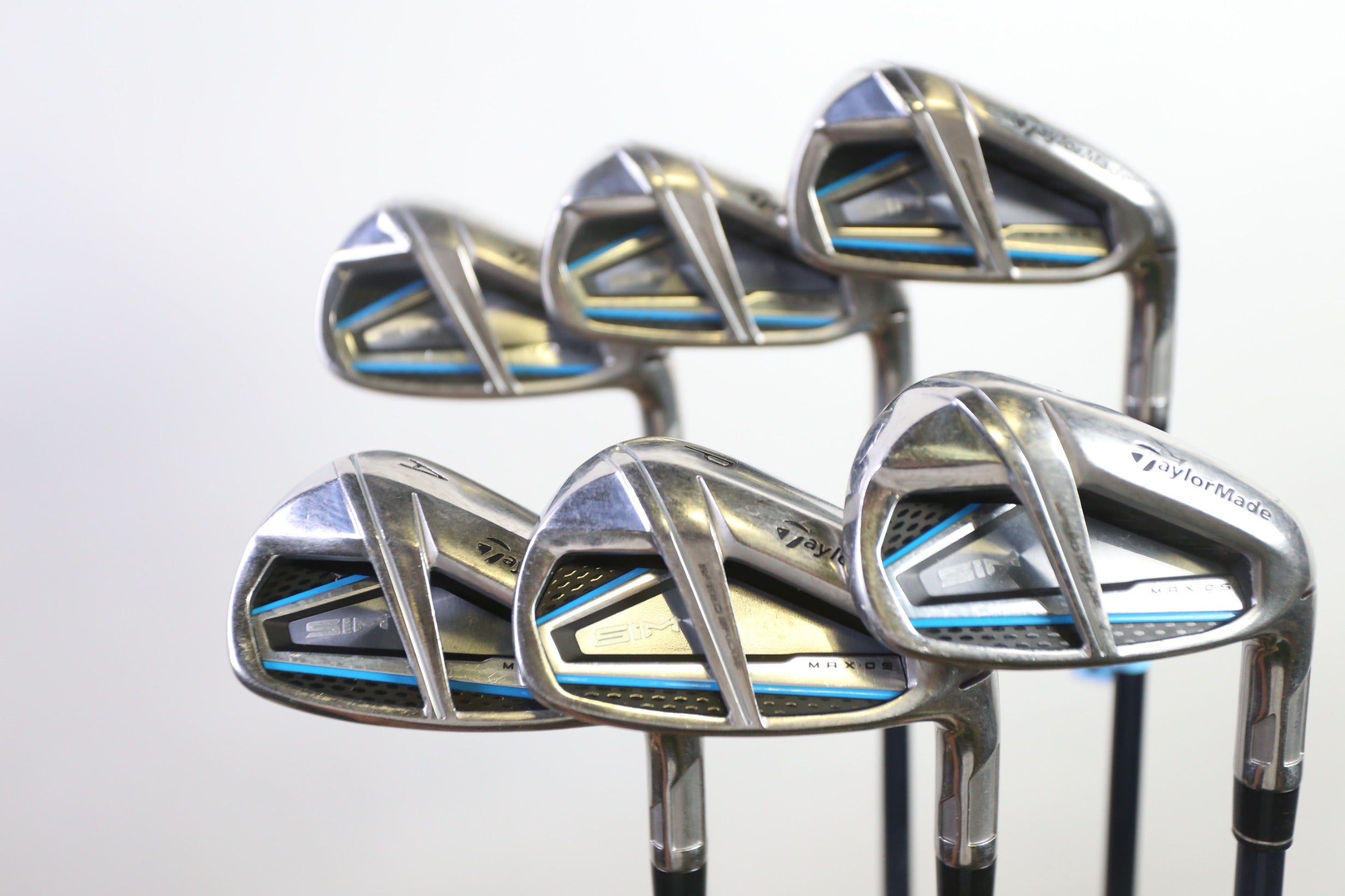 Used TaylorMade SIM MAX OS Iron Set - Right-Handed - 6-AW - Regular Flex