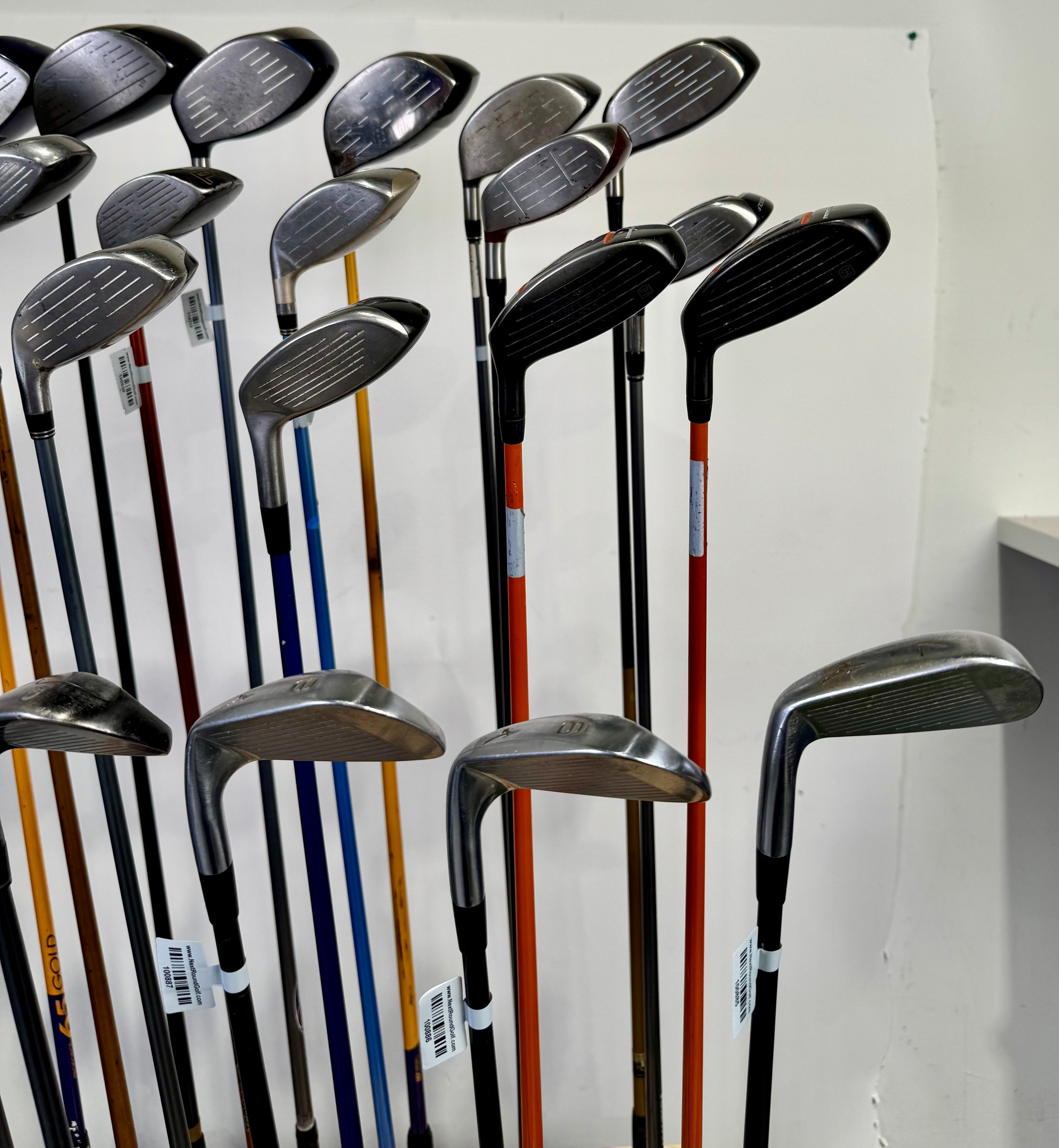Wholesale Lot of 24 Golf Clubs - Drivers, Woods, Hybrids and Single Irons-Next Round