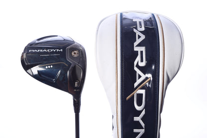 Used Callaway Paradym Triple Diamond Driver - 9 Degrees - Stiff Flex Mitsubishi Kai'li White - Right-Handed