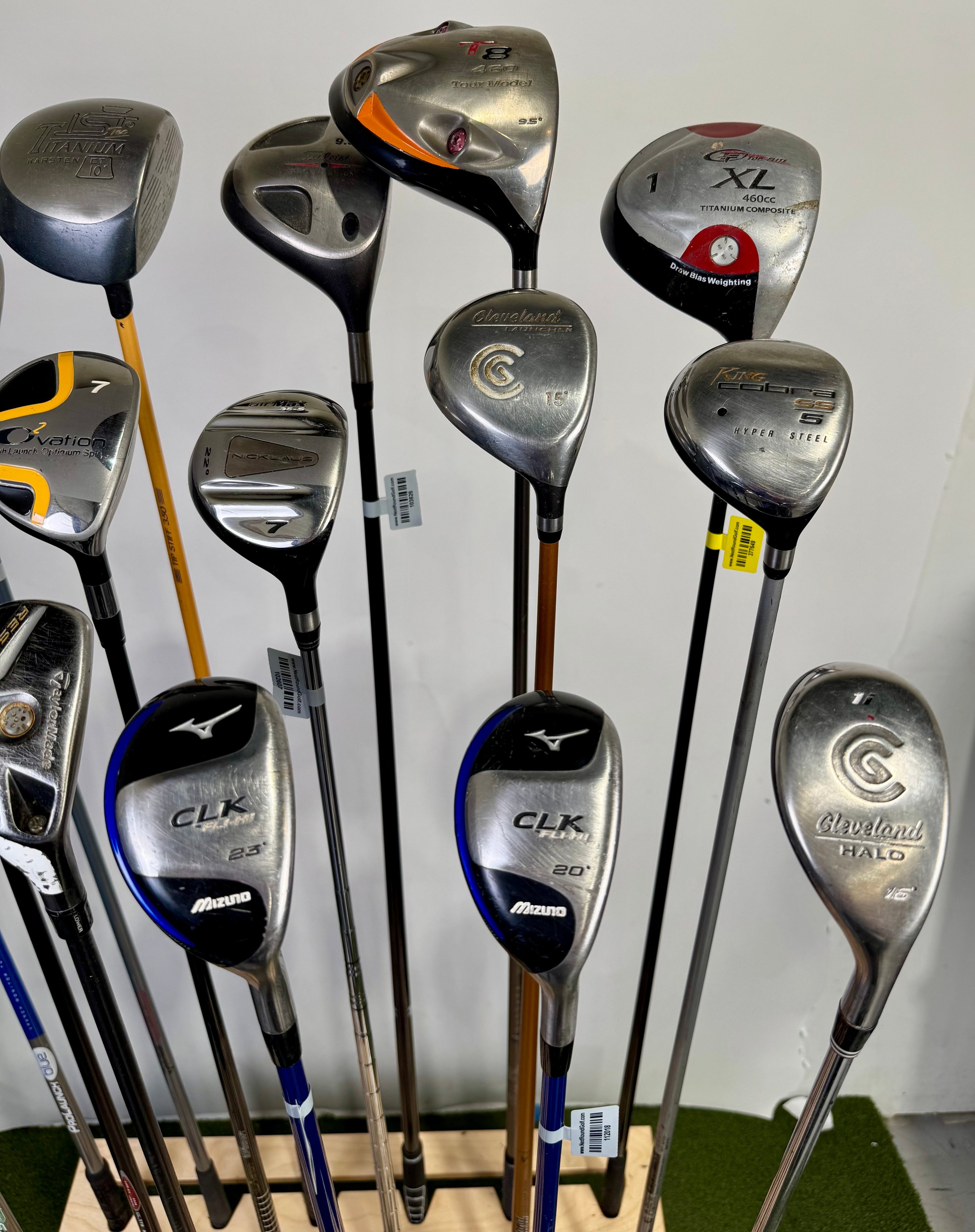 Wholesale Lot of 24 Drivers, Fairway Woods, Hybrids, And Single Irons.-Next Round