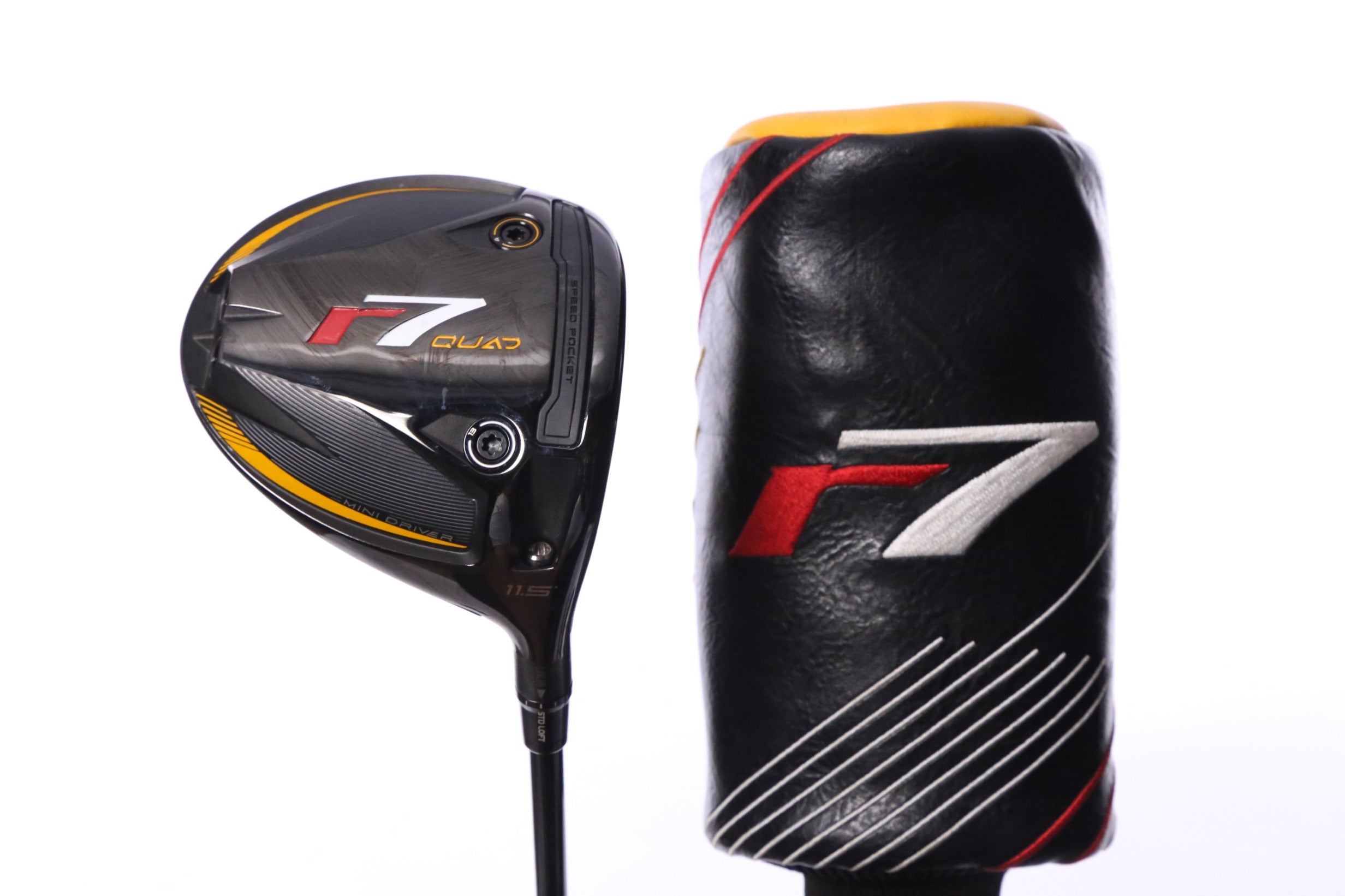 Used TaylorMade r7 Quad Mini Driver - 11.5 Degrees - Stiff Flex TaylorMade R7 Speeder - Right-Handed-Next Round