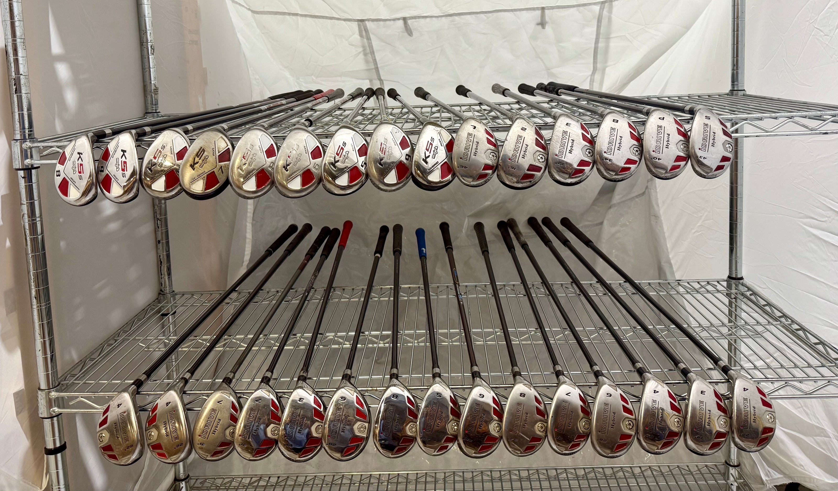 Wholesale Lot of 30 Golf Clubs - Majek & Idrive Hybrids-Next Round