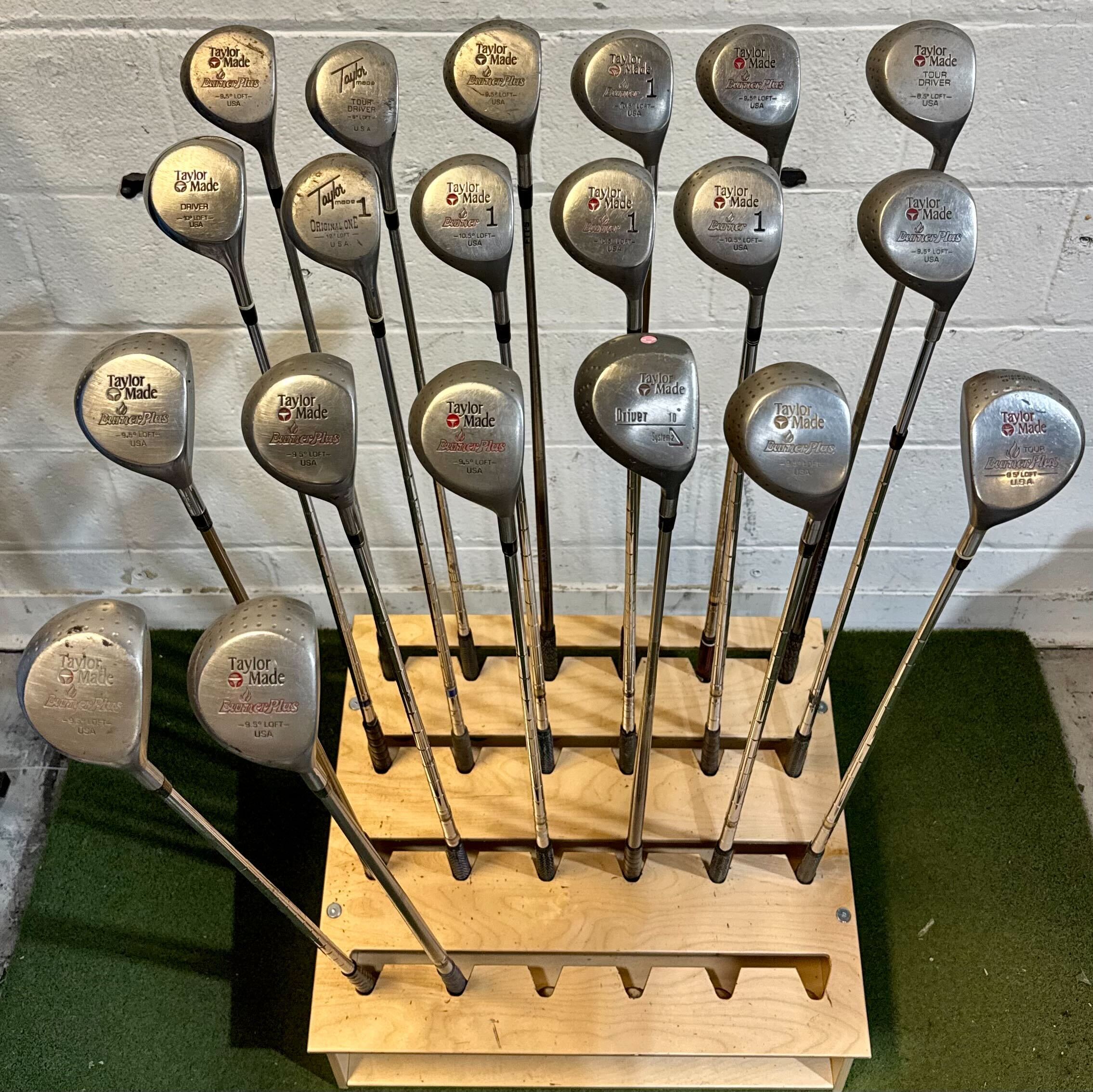 Wholesale Lot of 40 Golf Clubs - TaylorMade Drivers - Vintage Metalwoods-Next Round