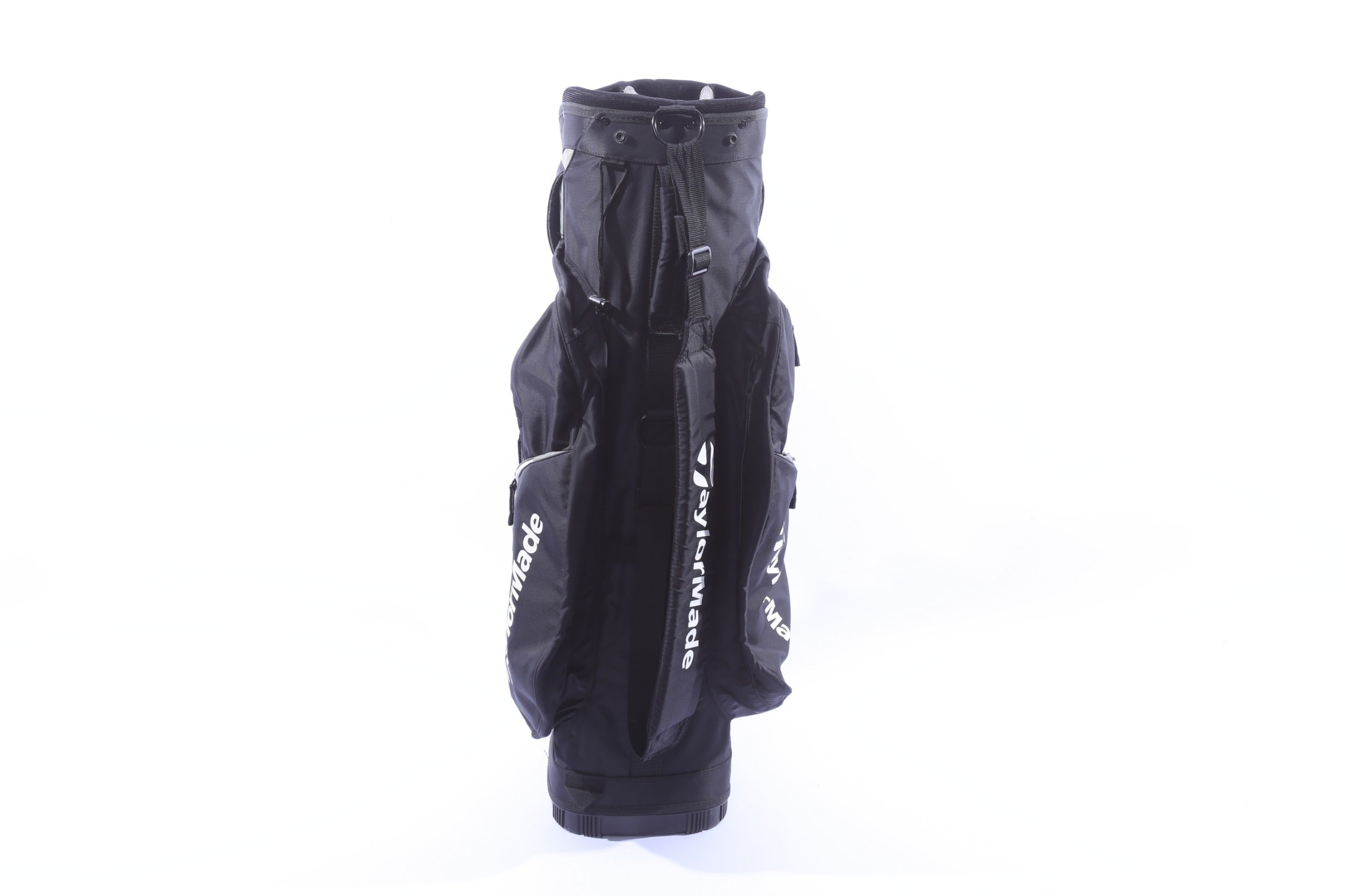 Used TaylorMade All Other Models Black/White Cart Bag - 14-Way - 8 Pockets - Rain Cover Not Included-Next Round