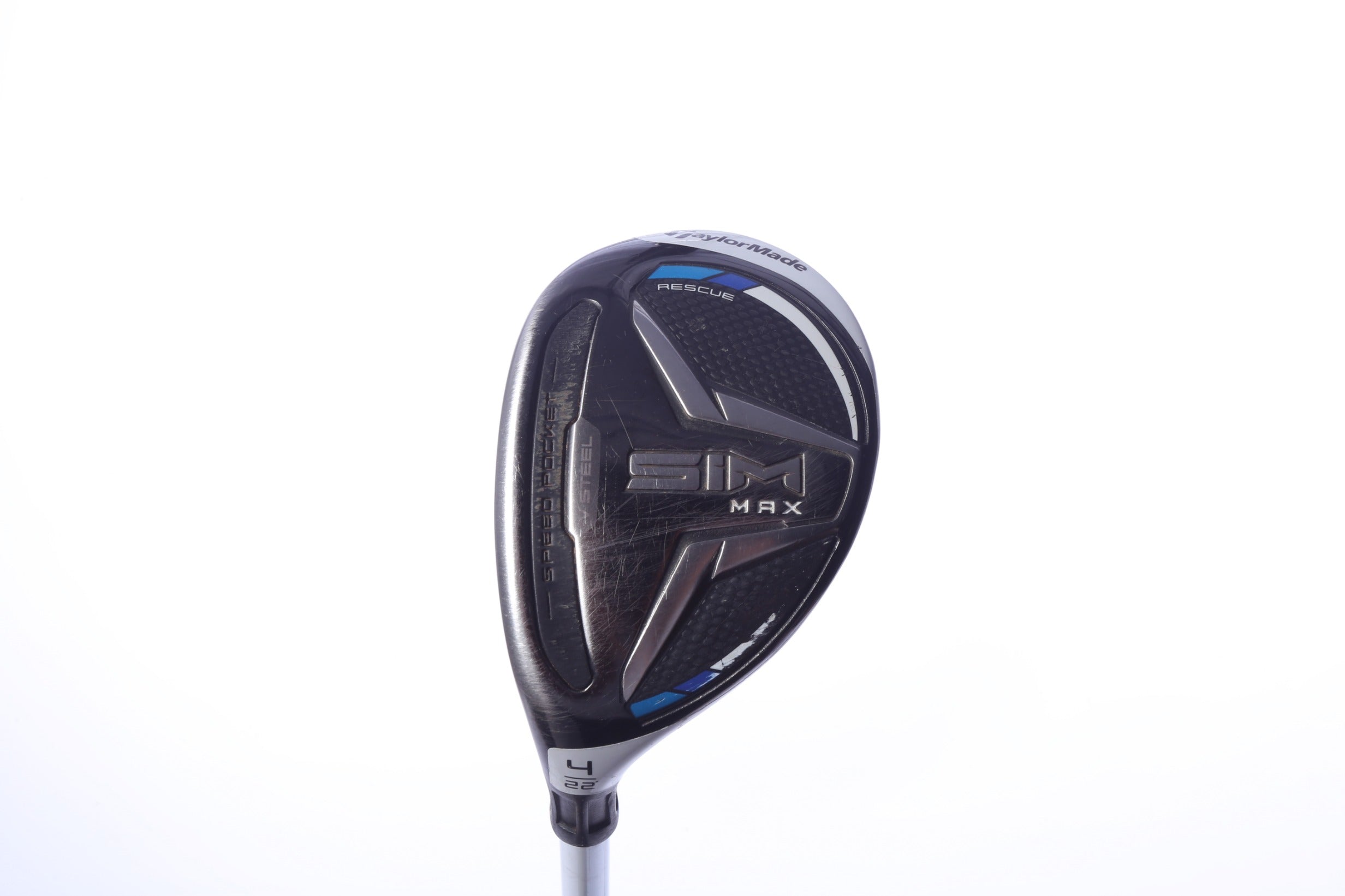 Used TaylorMade SIM MAX 4H Hybrid - Left-Handed - 22 Degrees - Stiff Flex-Next Round