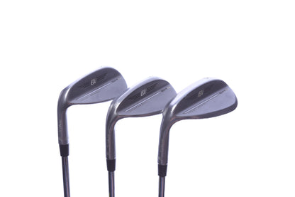 Used Titleist Vokey SM9 Tour Chrome Wedge Set - Left-Handed - 50*, 54*, 58* - Wedge Flex