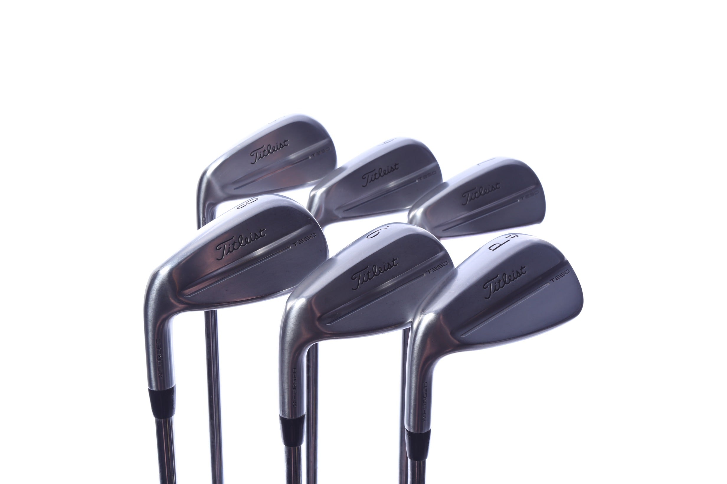 Used Titleist 2025 T250 Iron Set - Left-Handed - 5-PW - Stiff Flex