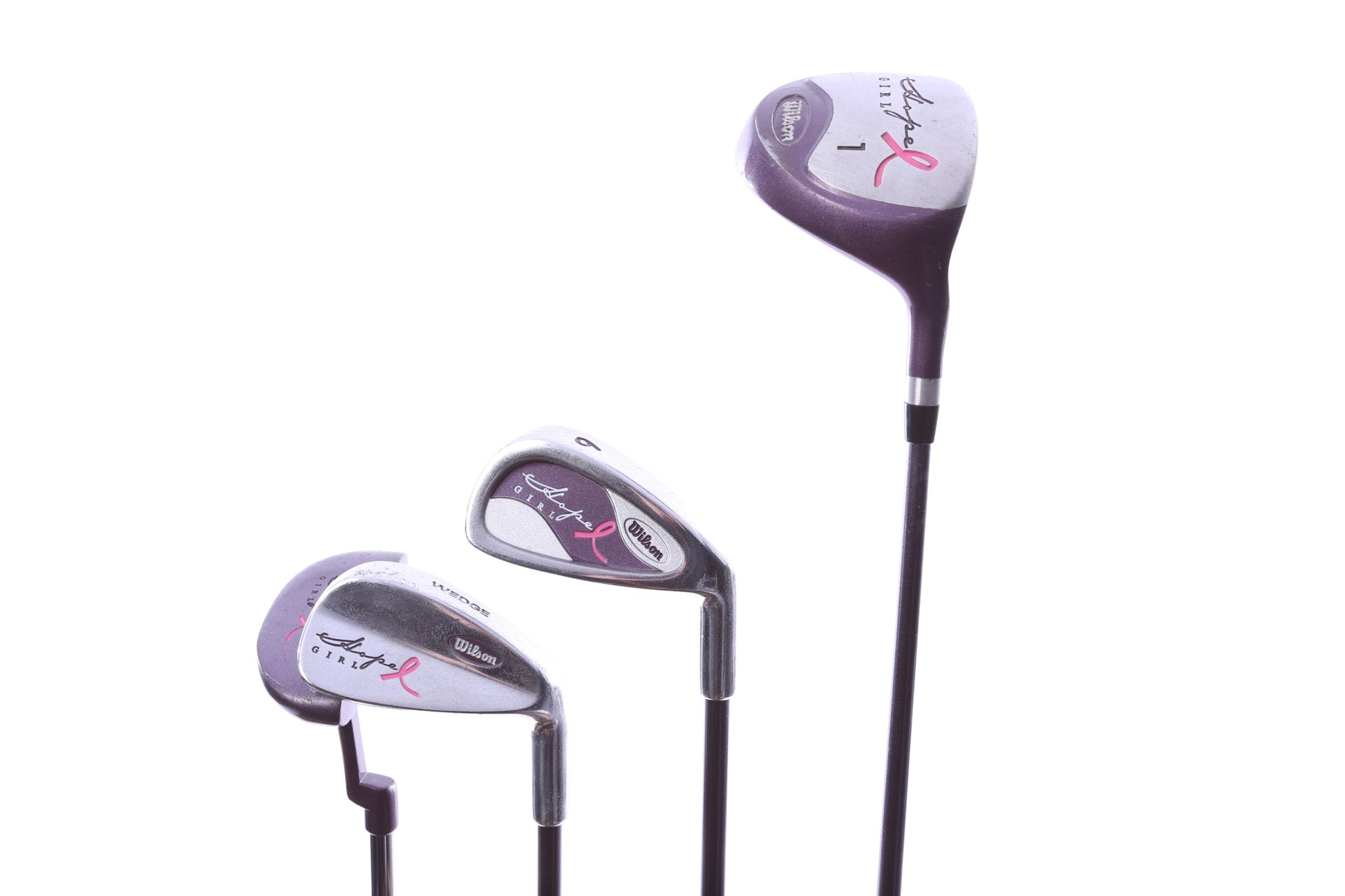 Used Wilson Hope Kids Set - Right-Handed - 1W, 6i, PW, Putter - Youth Flex-Next Round