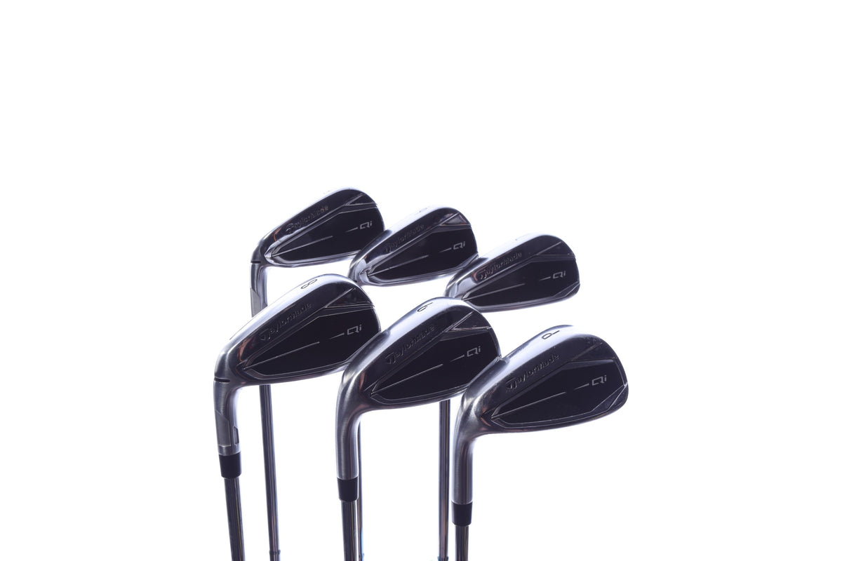 Used TaylorMade Qi Iron Set - Left-Handed - 5-PW - Stiff Flex