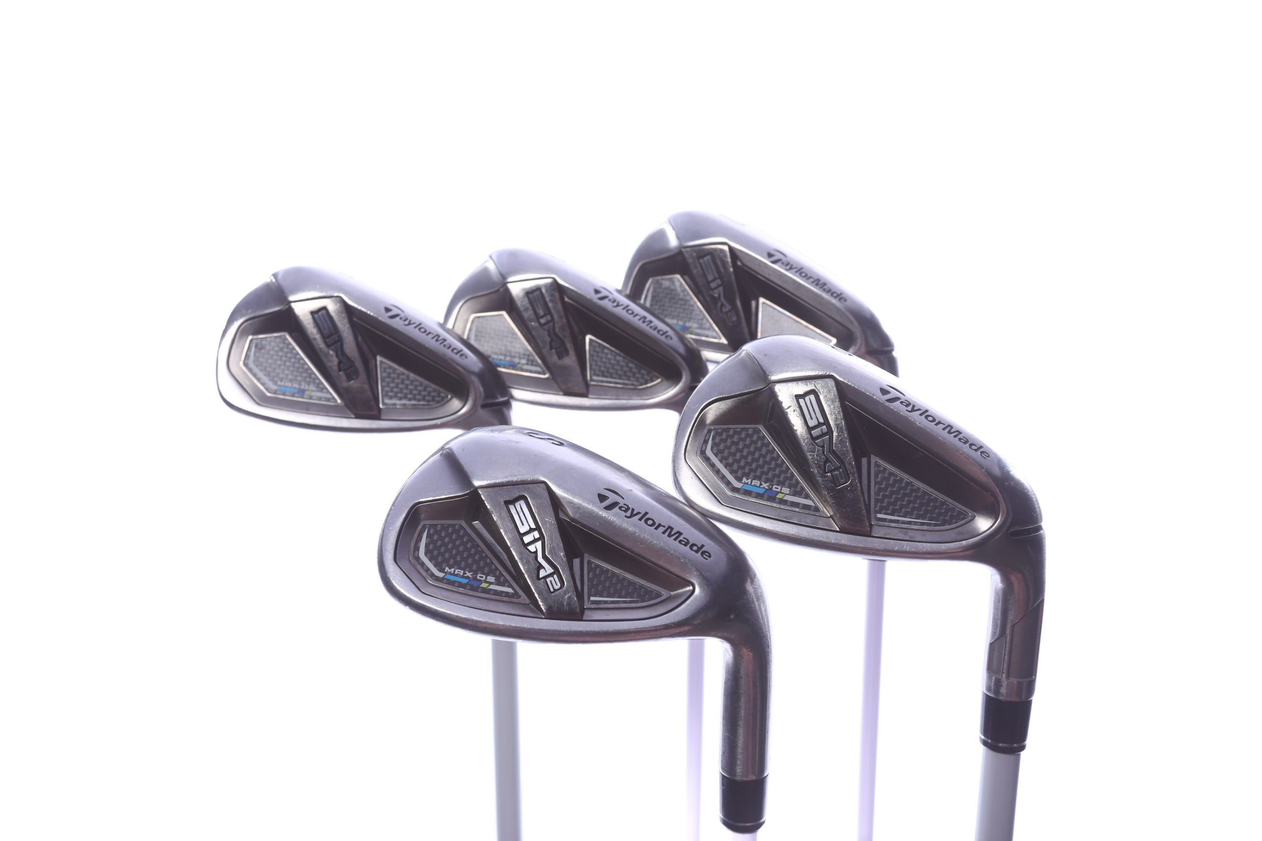 Used TaylorMade SIM2 MAX OS Iron Set - Right-Handed - 7-PW, SW - Ladies Flex