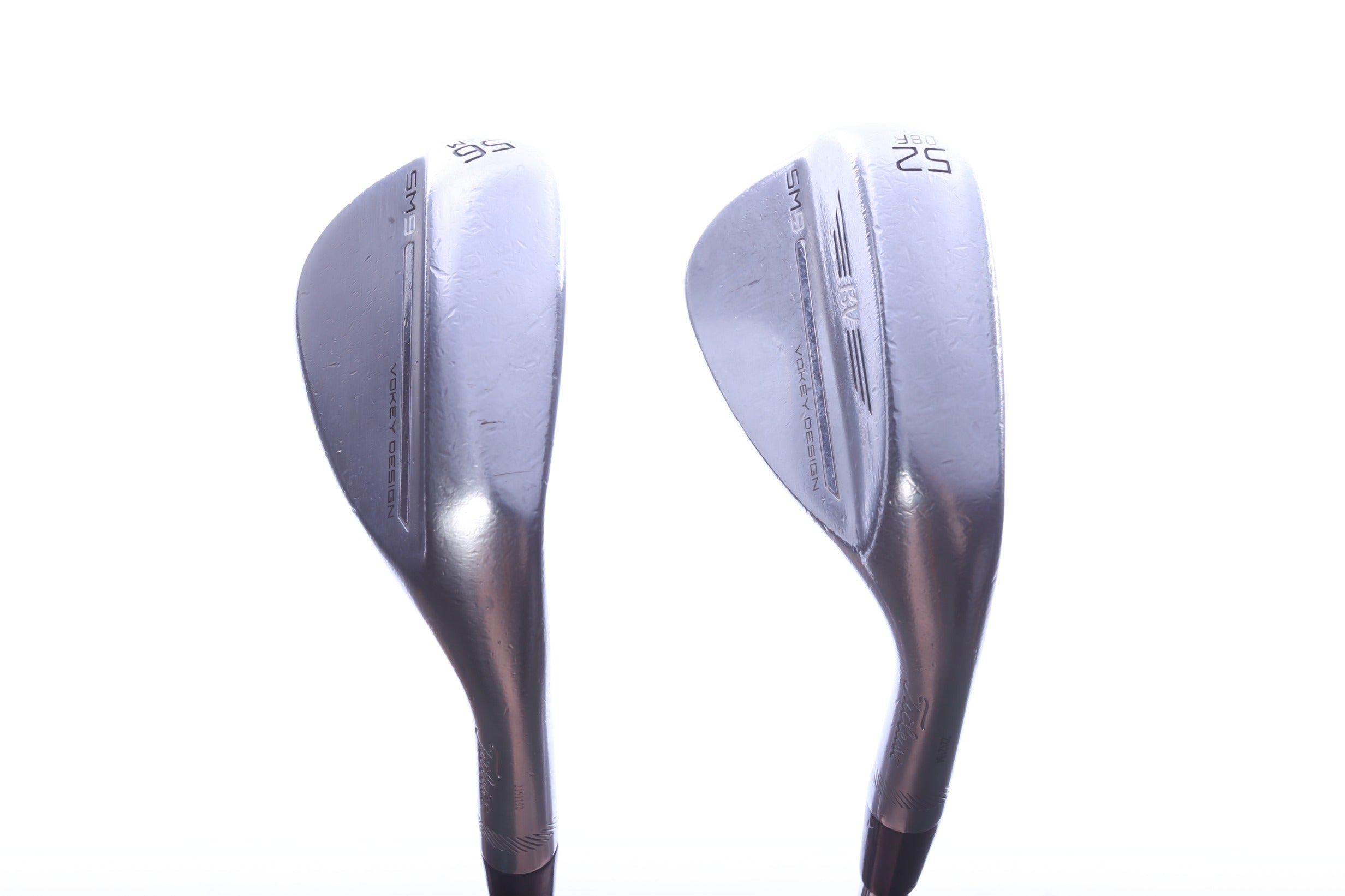 Used Titleist Vokey SM9 Tour Chrome Wedge Set - Right-Handed - 52*, 56* - Wedge Flex