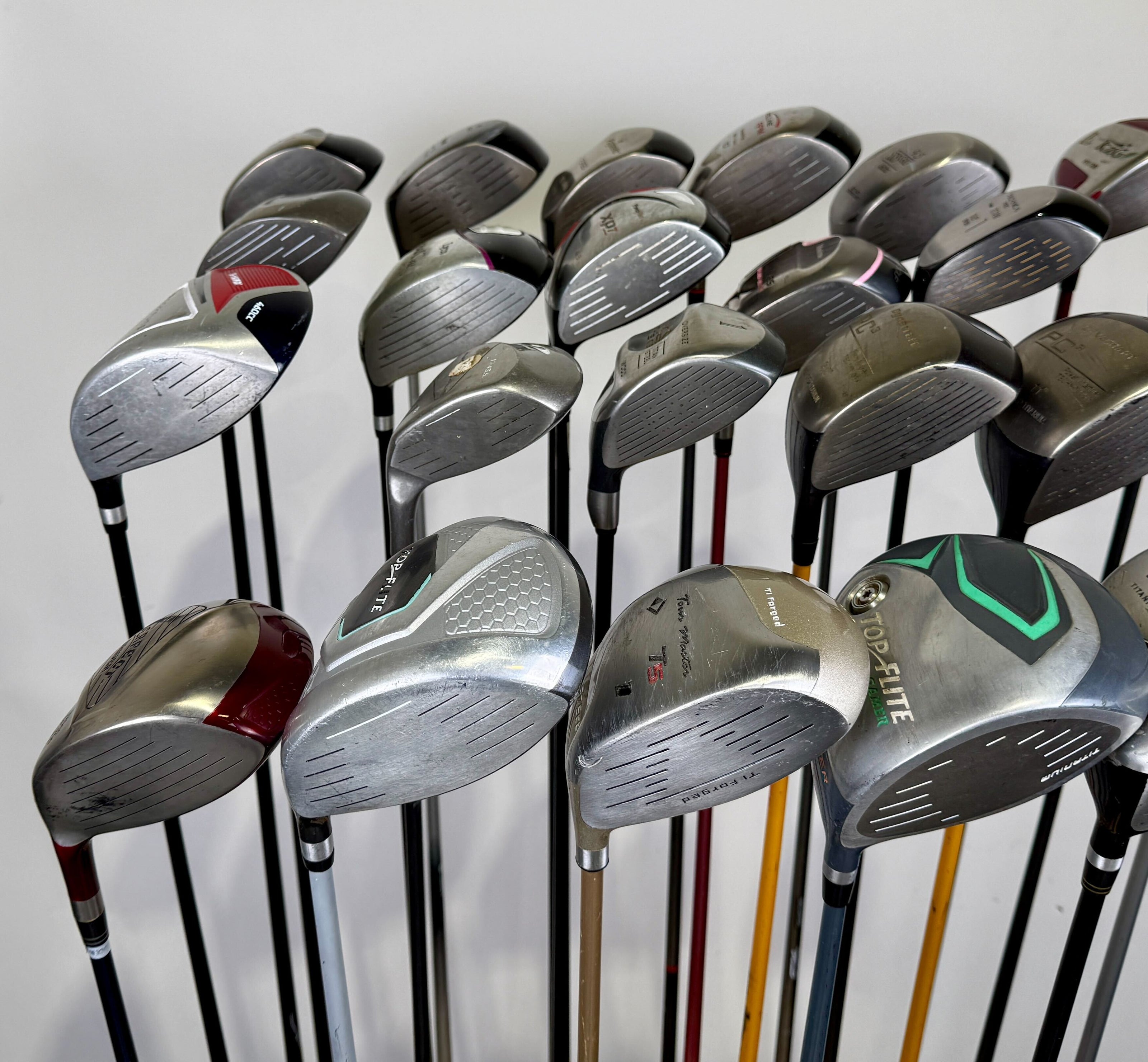 Wholesale Lot of 24 Golf Clubs - 24 Drivers Assorted Brands-Next Round