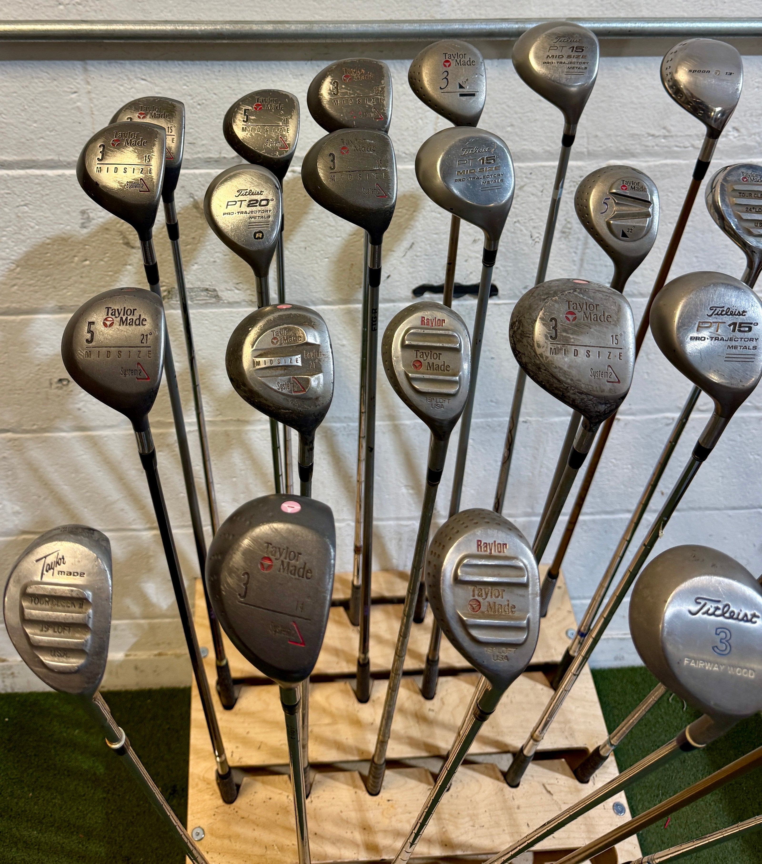 Wholesale Lot of 45 Golf Clubs - Assorted Fairway Woods-Next Round