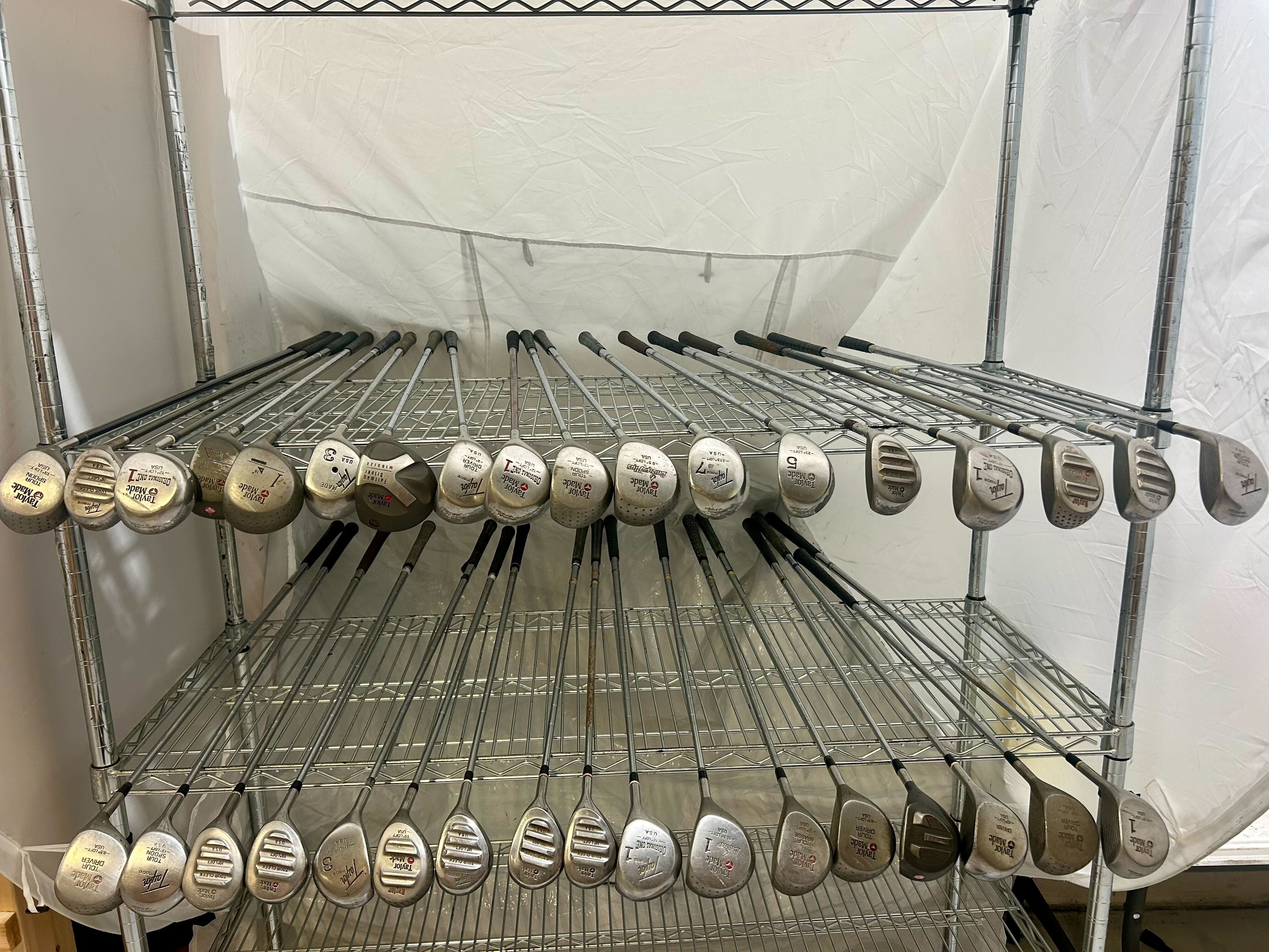 Wholesale Lot of 35 Golf Clubs - Taylormade Assorted Drivers and Fairway Woods-Next Round