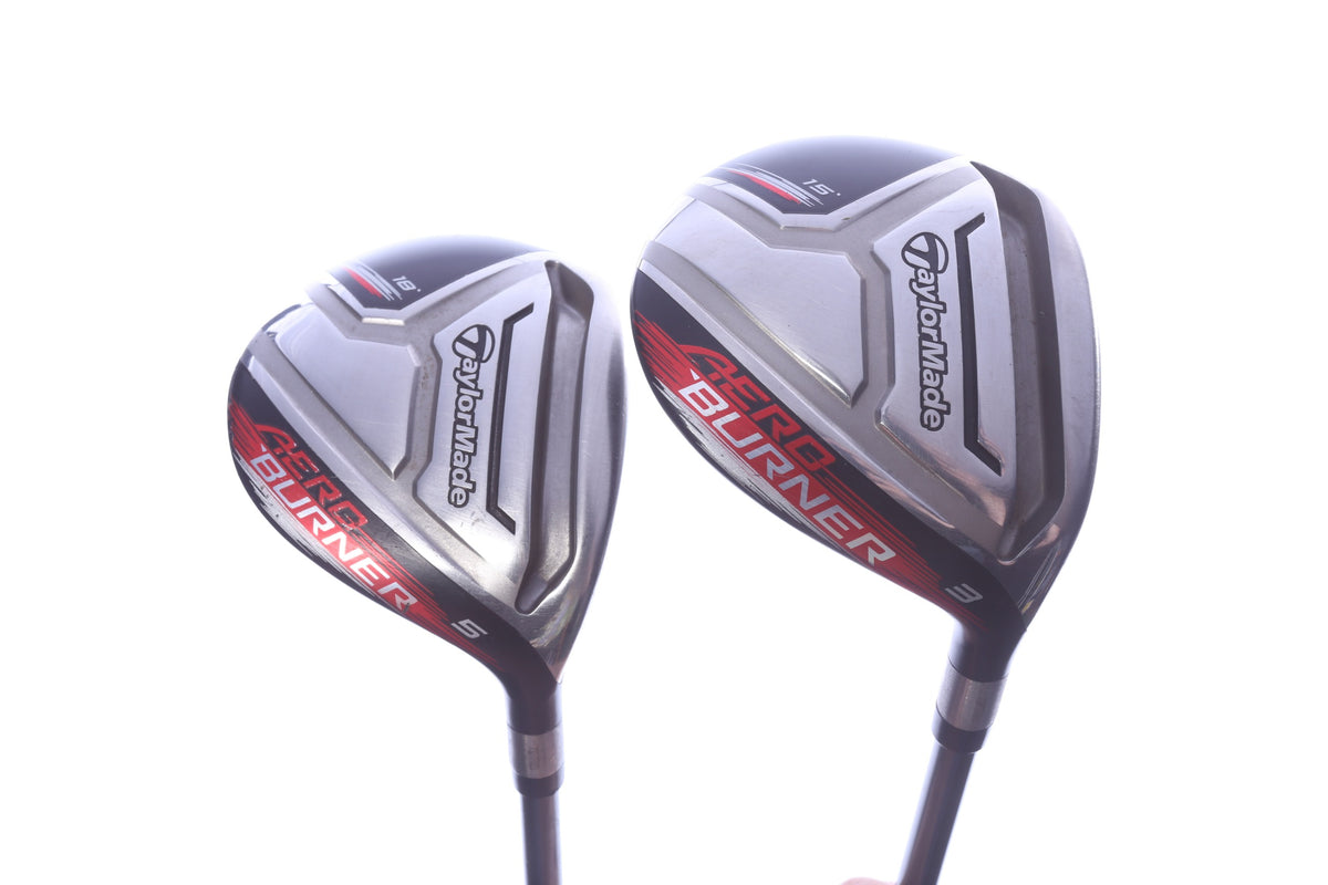Used TaylorMade AeroBurner Wood Set - Right-Handed - 3W, 5W - Regular Flex-Next Round