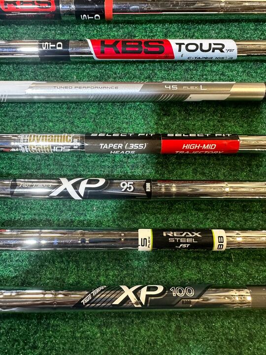 Wholesale Lot of 10 Various Fitting Club Shafts with TaylorMade Adaptors-Next Round