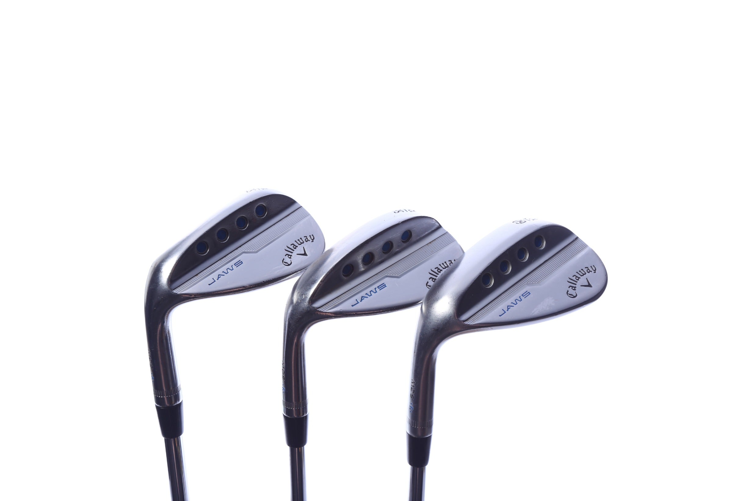Used Callaway JAWS MD5 Chrome Wedge Set - Left-Handed - 52*, 56*, 60* - Stiff Flex