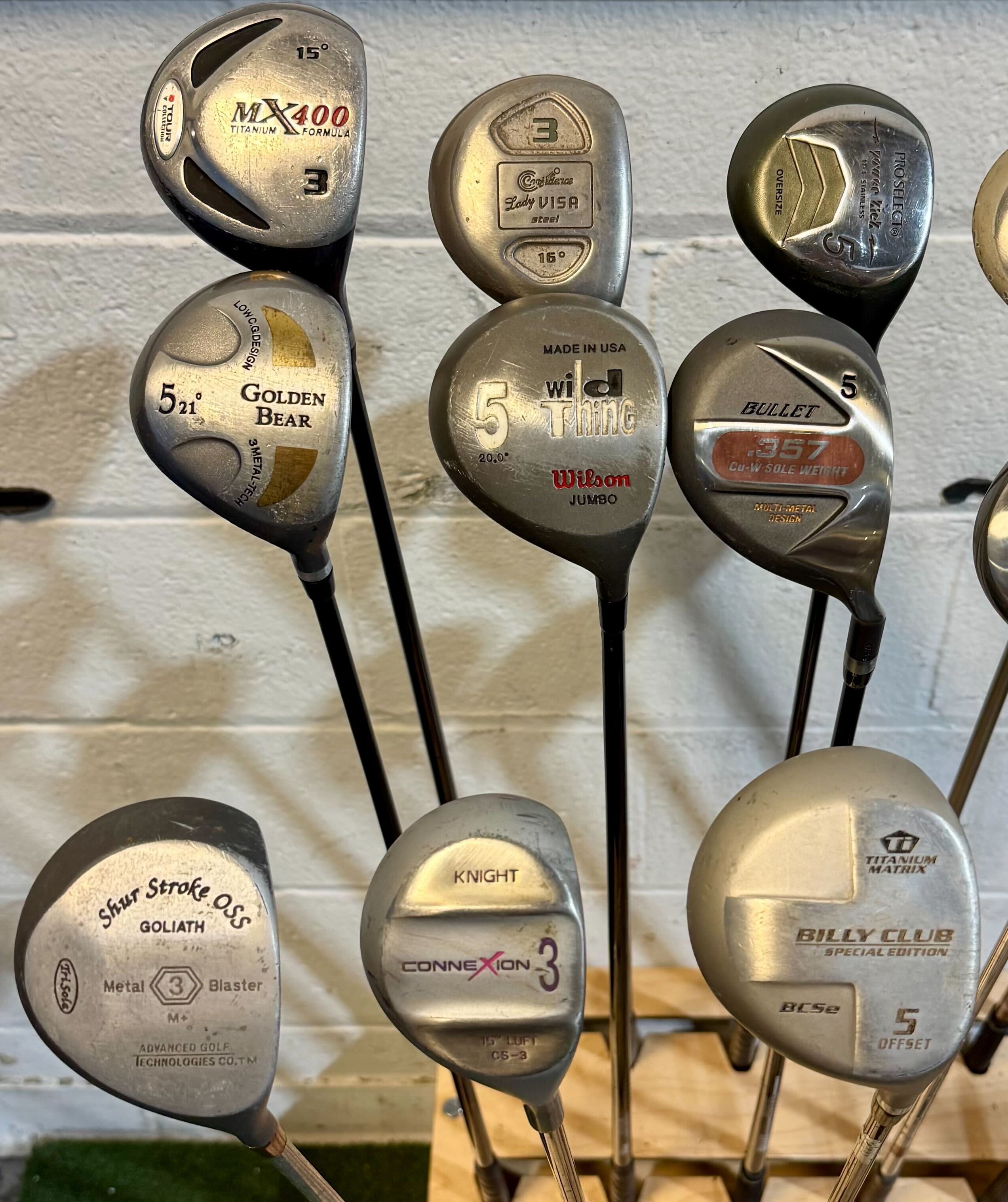 Wholesale Lot of 40 Golf Clubs - Assorted Fairway Woods - RH/LH - Mixed Flexes-Next Round