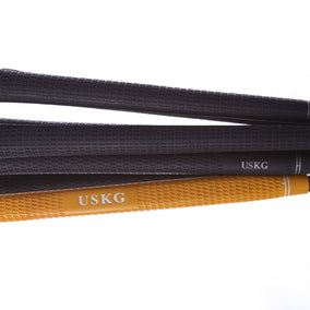 Used Us Kids Golf U/L 63 Grey/Gold Kids Set - Left-Handed - 1W, HY, 6, 8, PW, SW(56*) - Youth Flex-Next Round