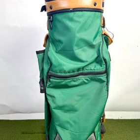 Belding's Sports Golf Bag - 9 pockets and 3 dividers. Green, Brown and Grey.-Next Round